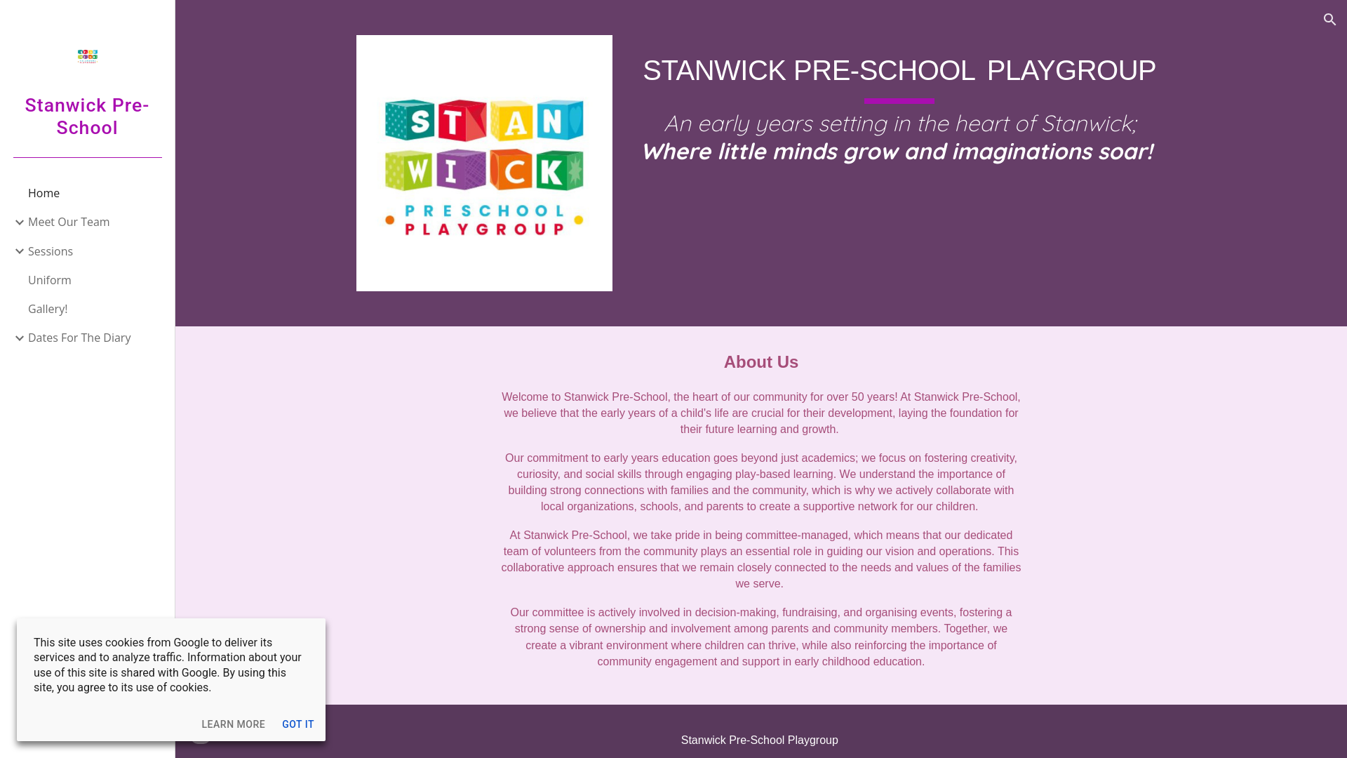 Website screenshot