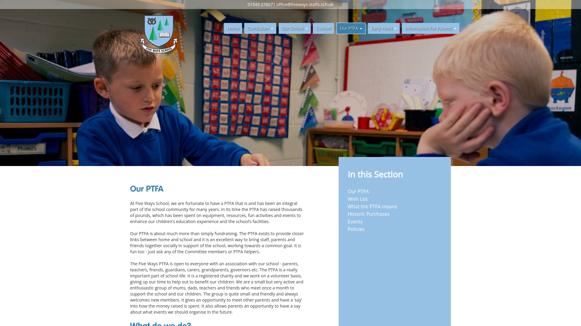 Website screenshot