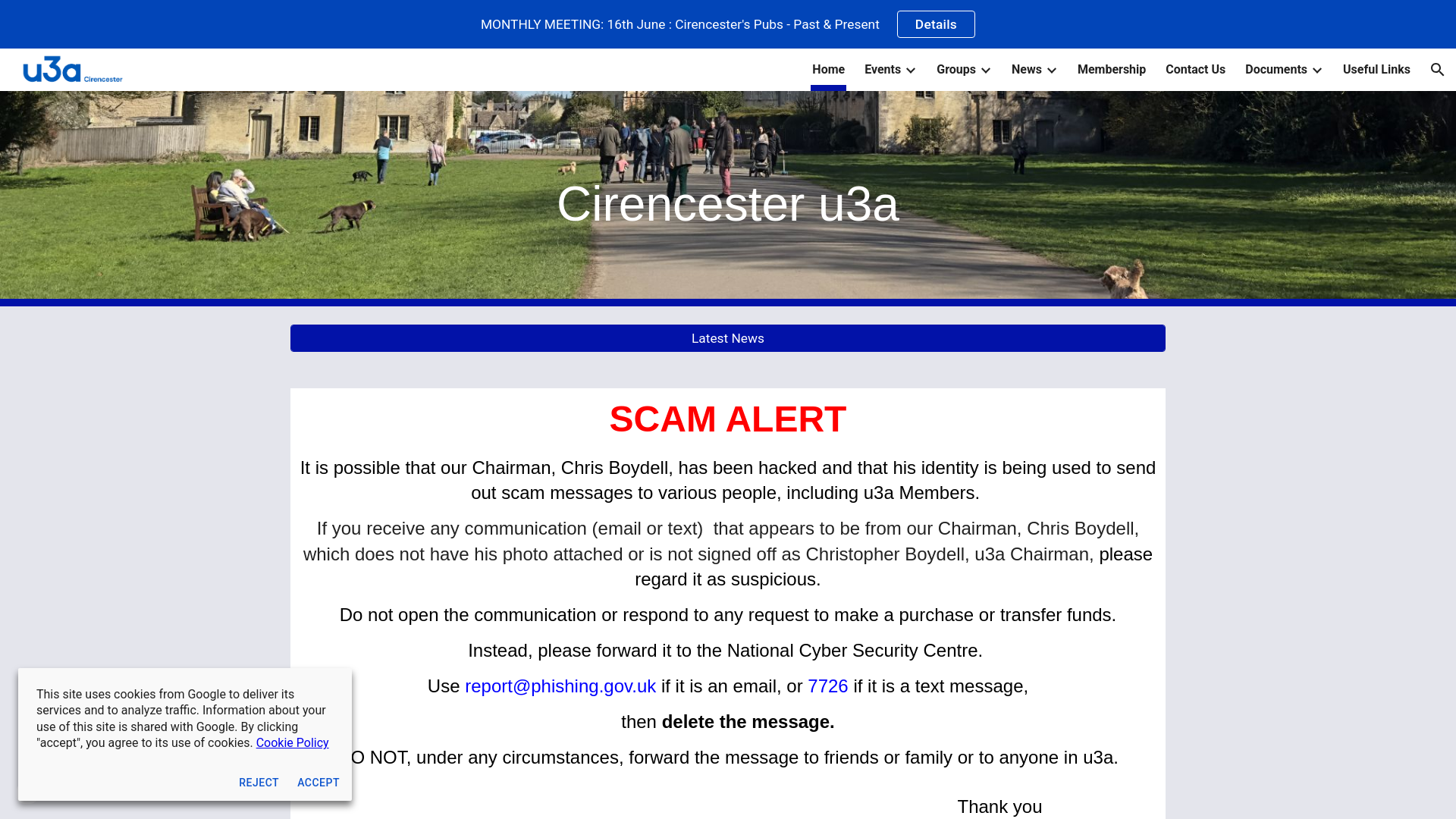 Website screenshot