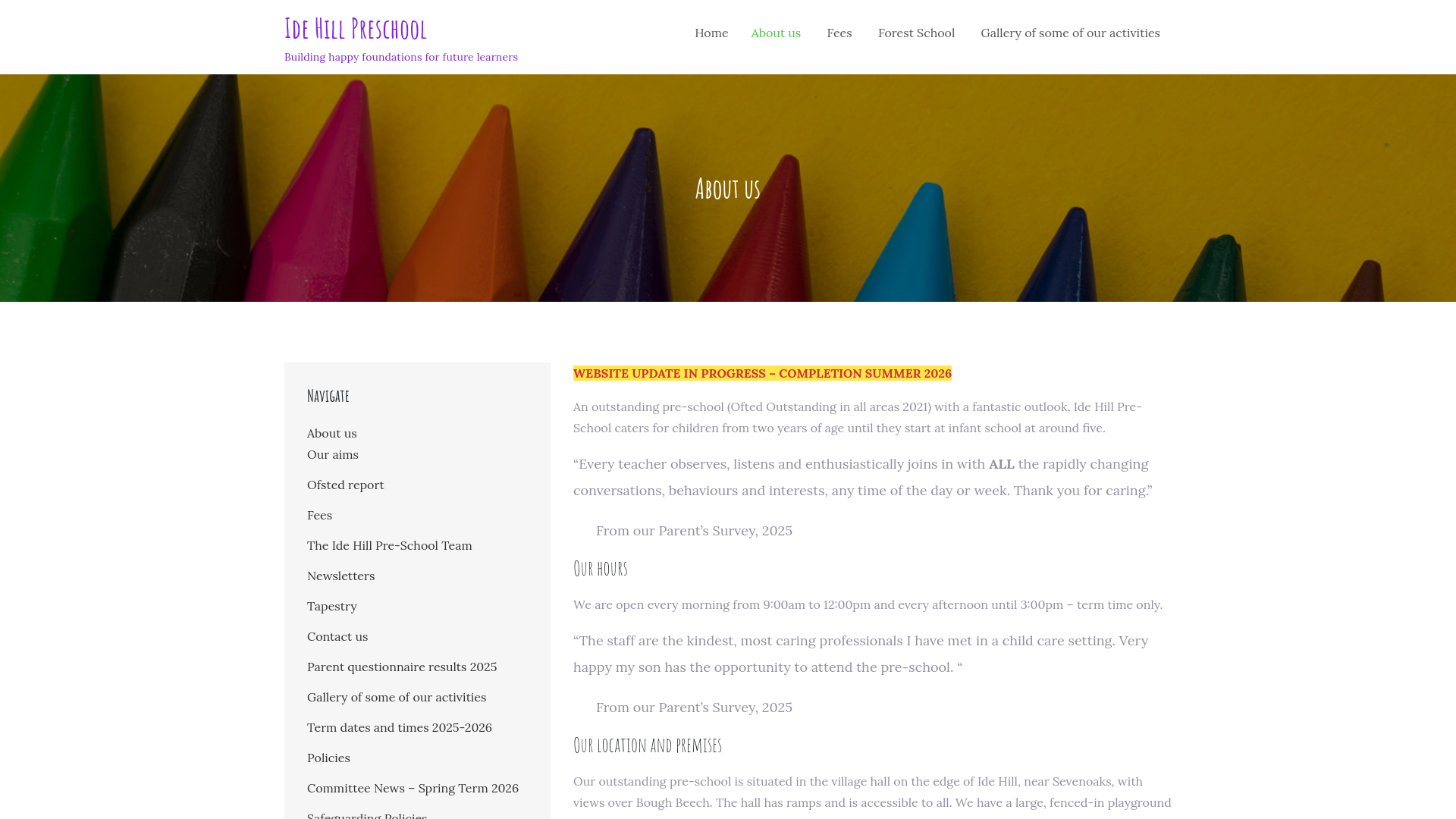 Website screenshot