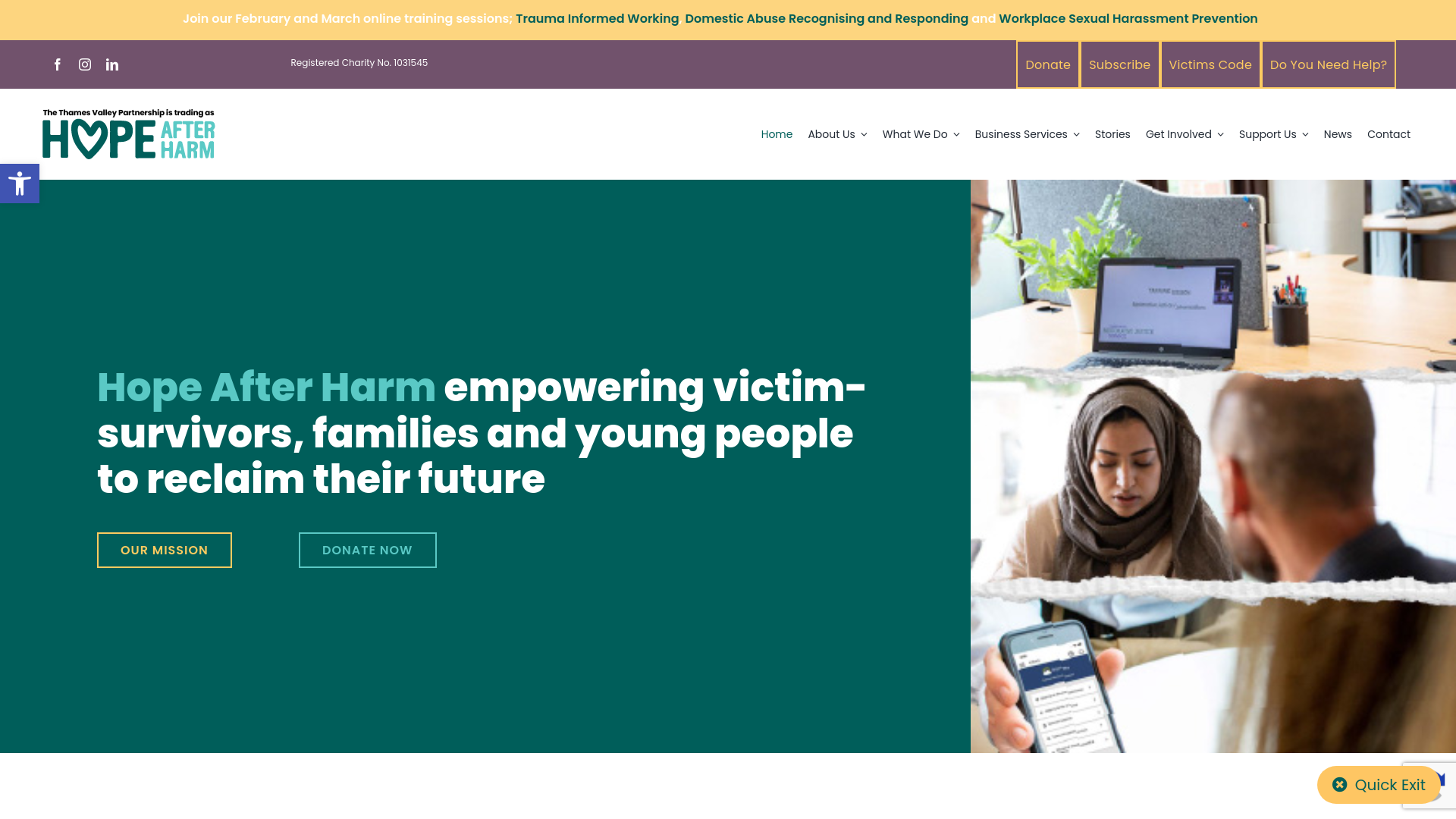 Website screenshot