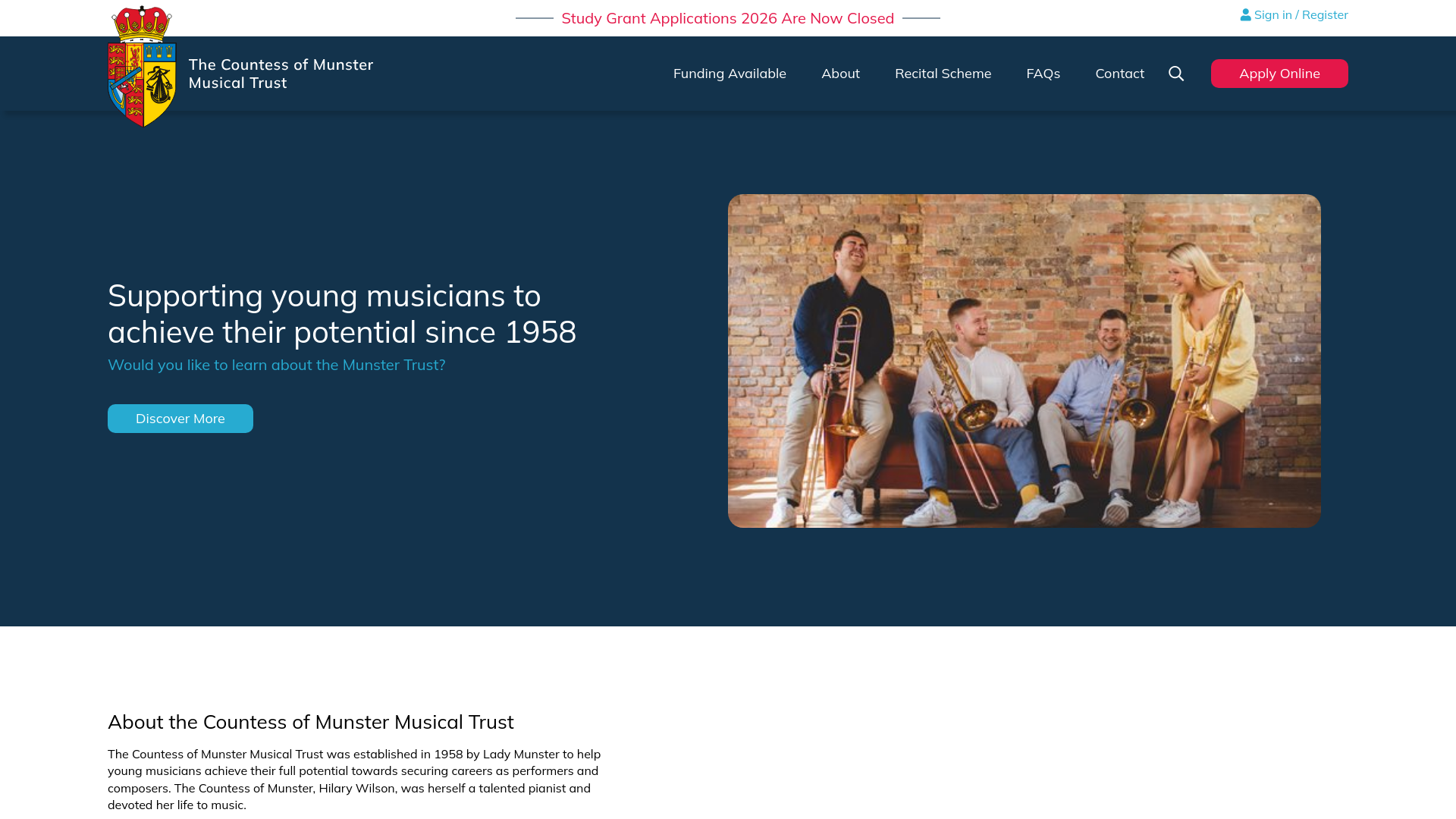 Website screenshot