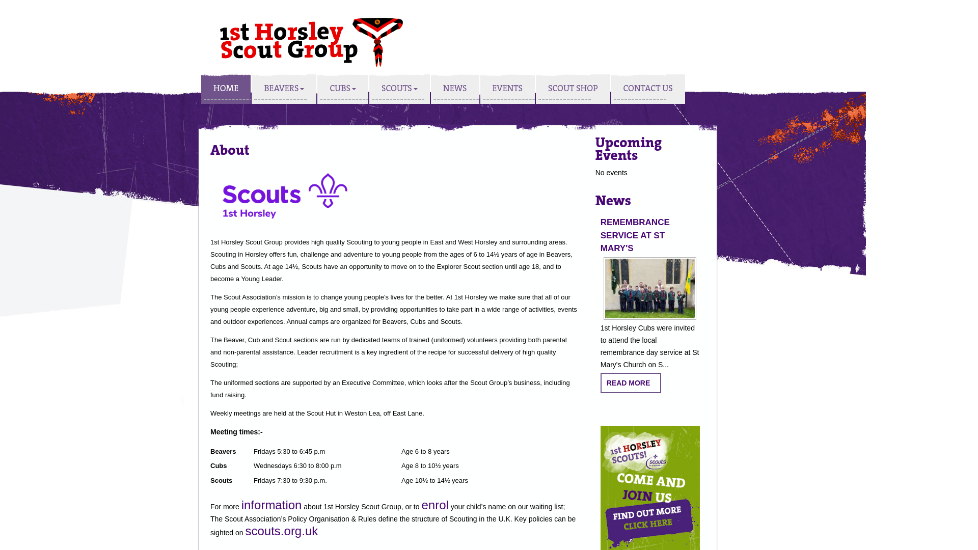 Website screenshot