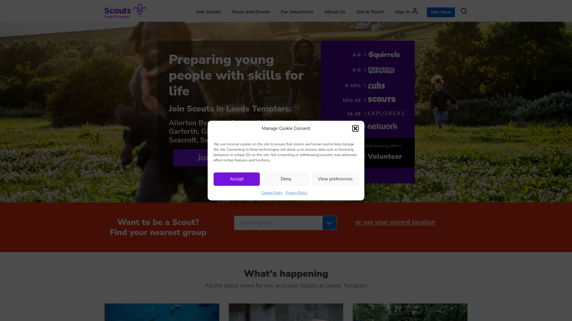 Website screenshot