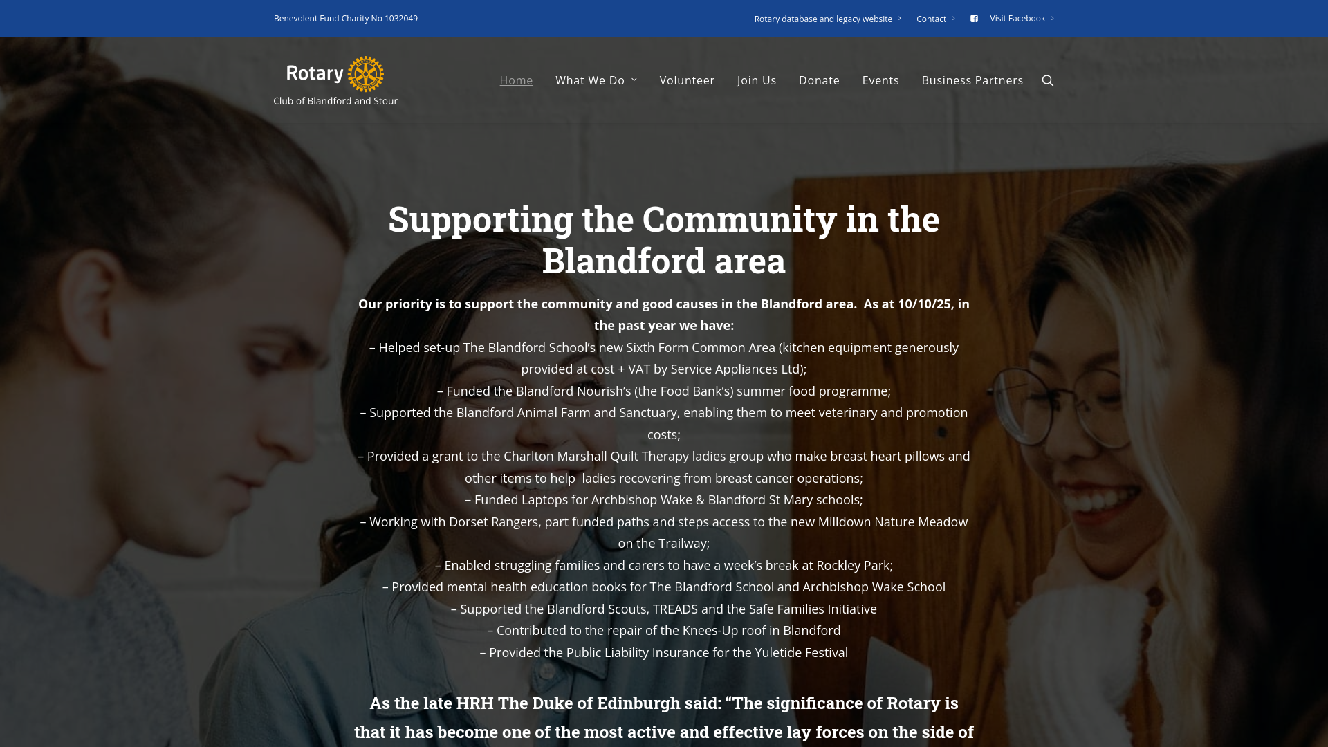 Website screenshot