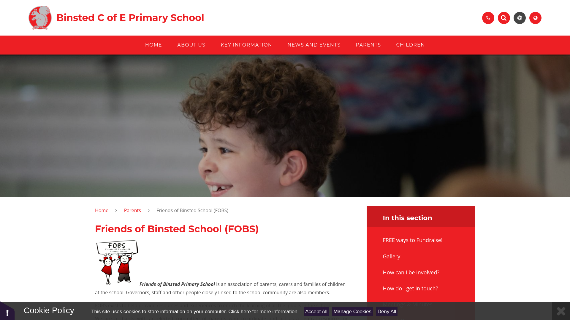 Website screenshot