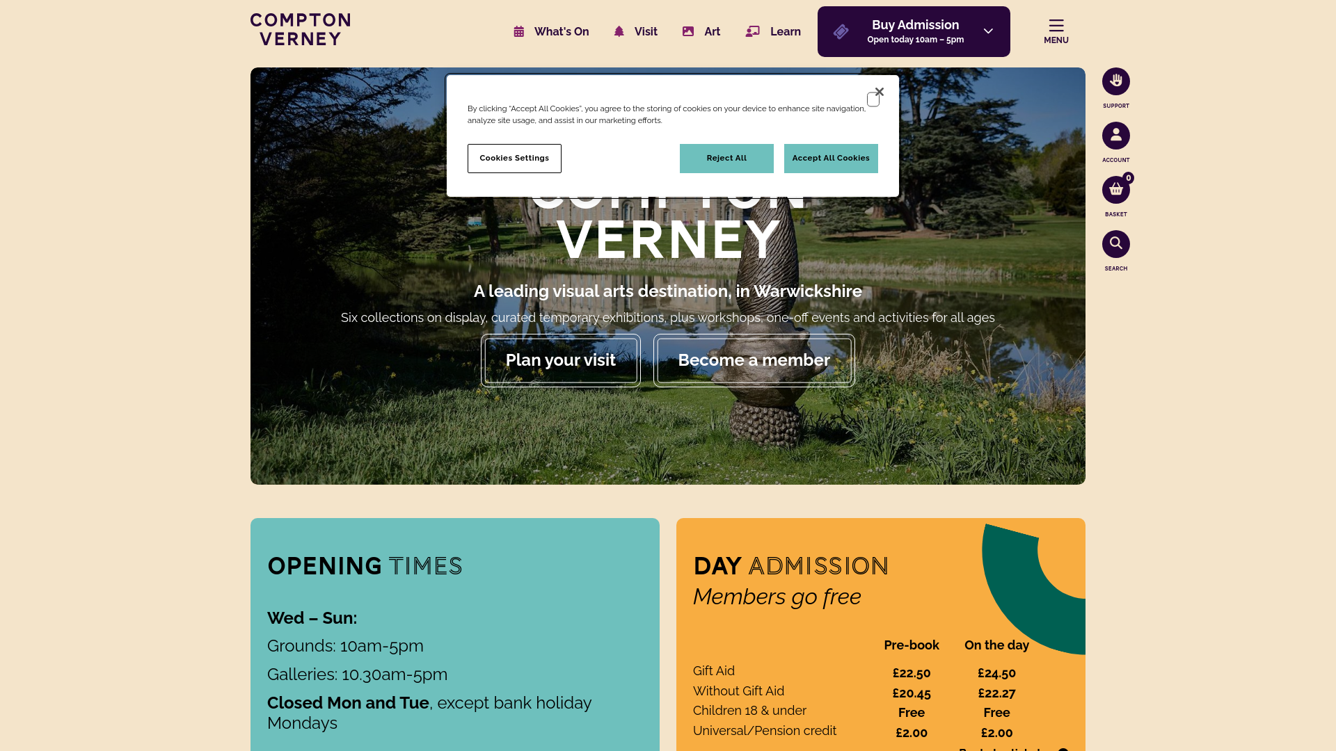 Website screenshot
