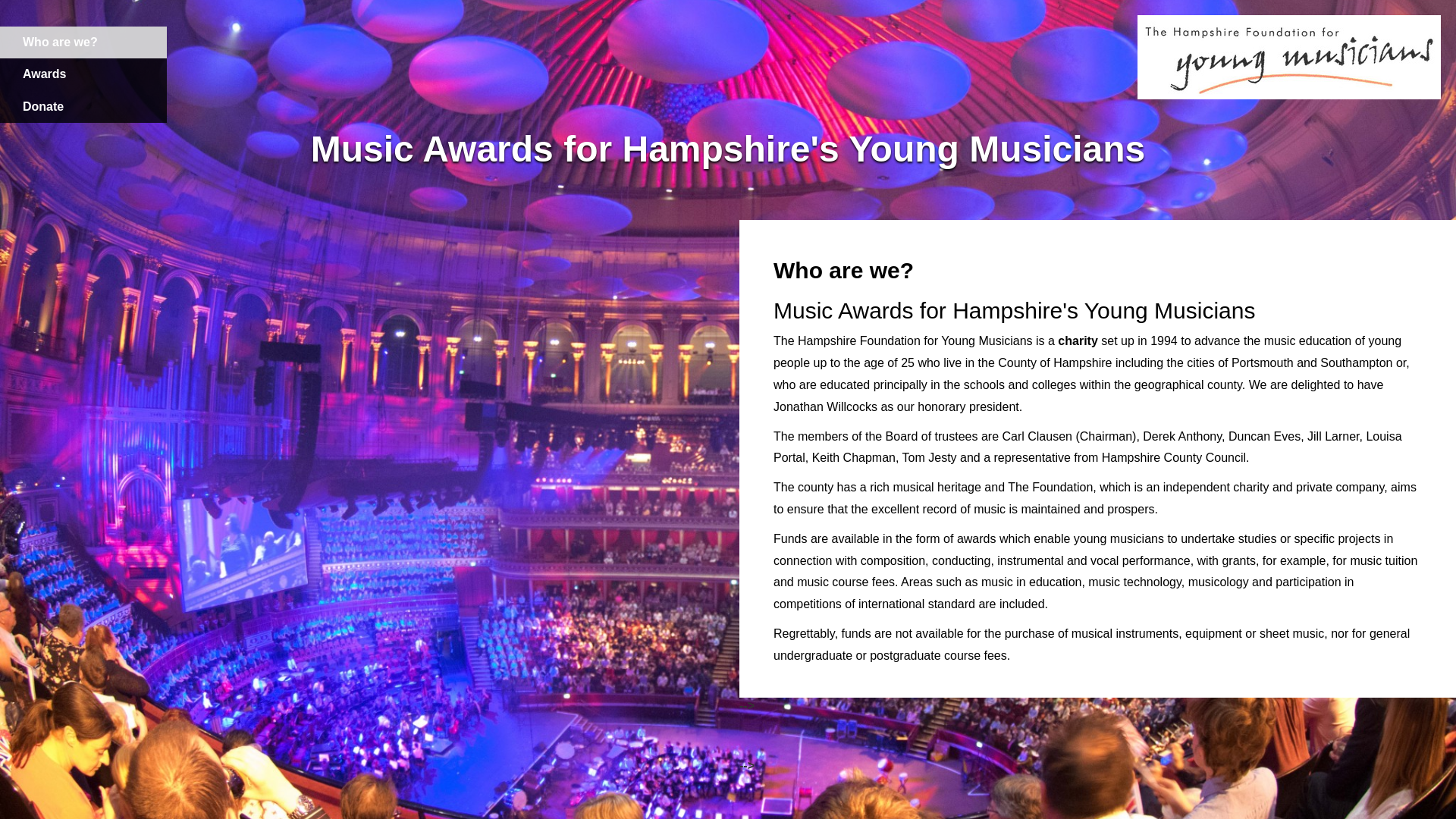Website screenshot