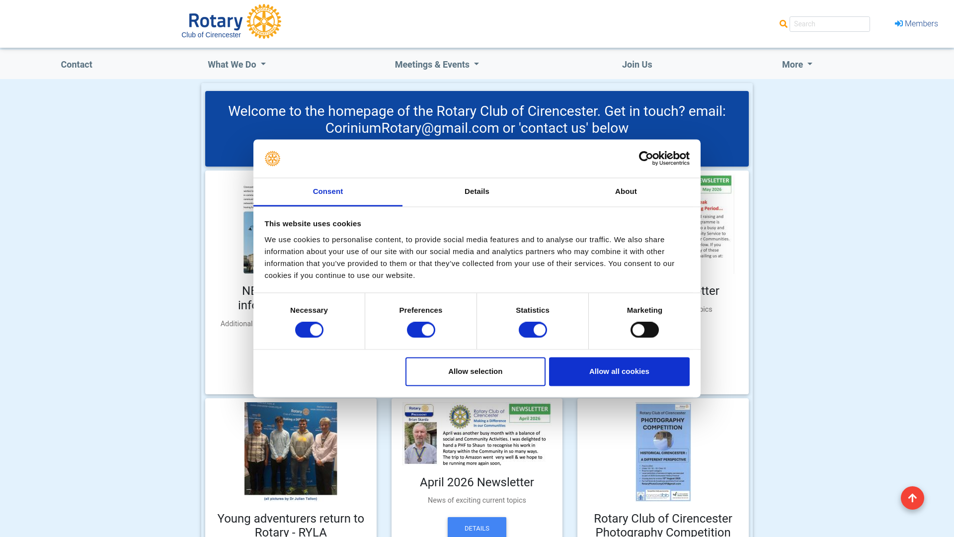 Website screenshot
