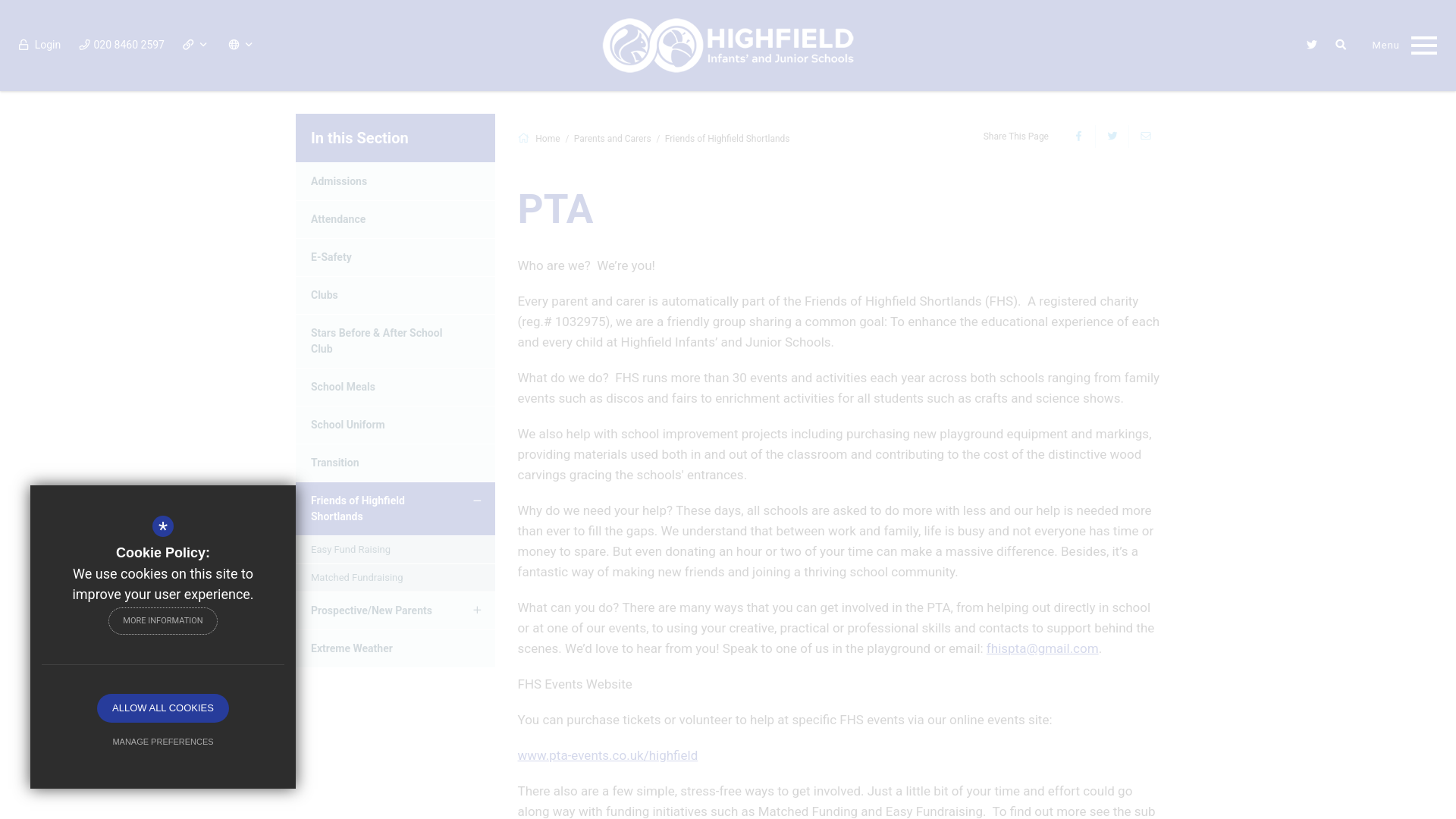 Website screenshot