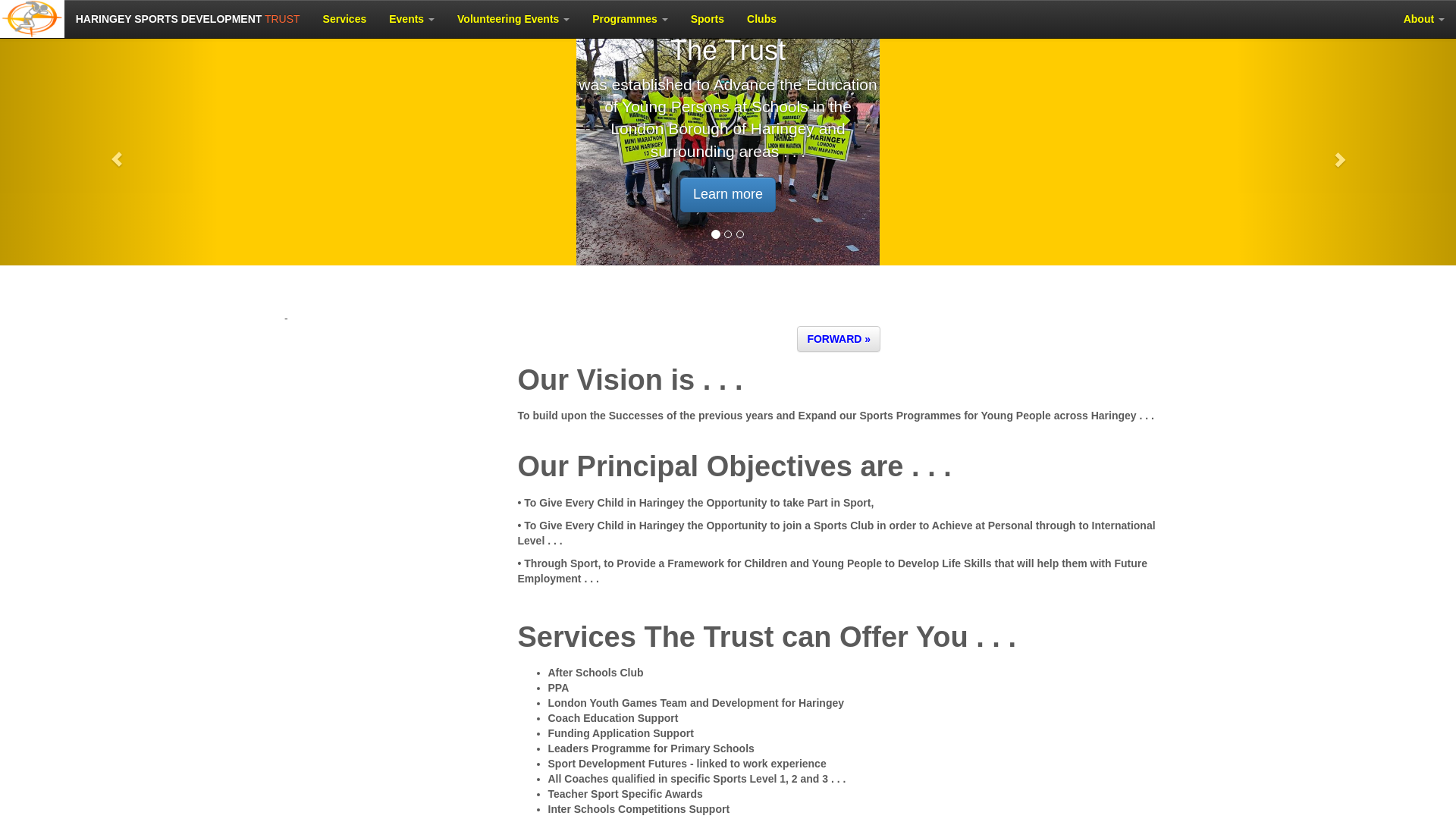 Website screenshot