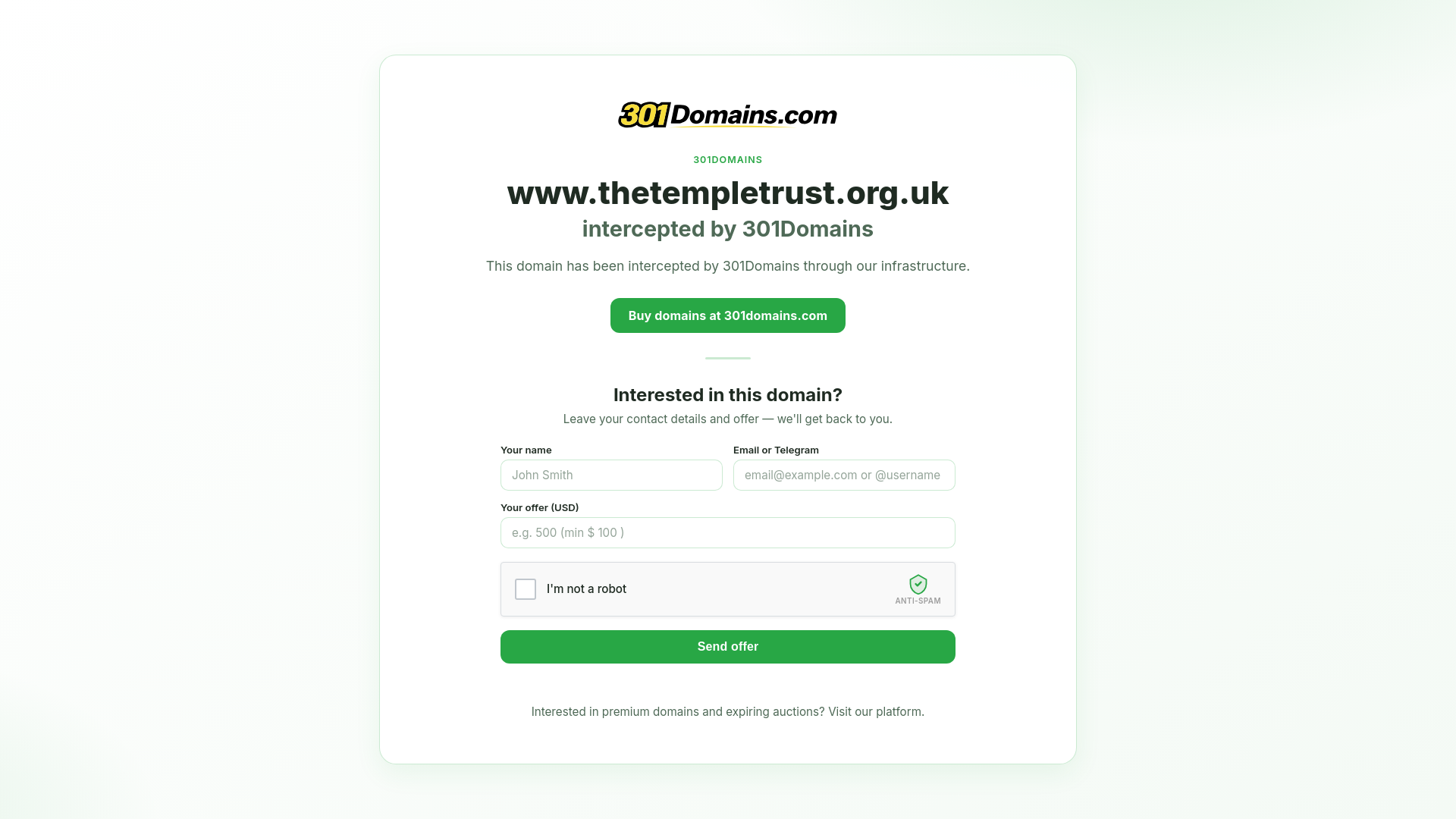 Website screenshot