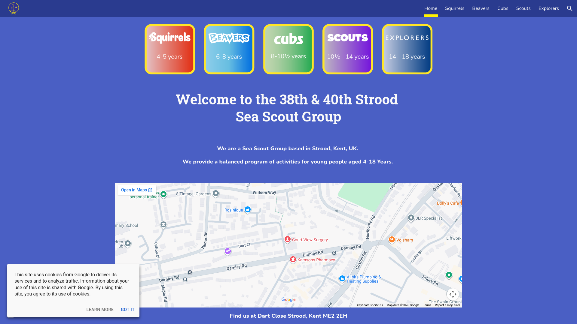 Website screenshot