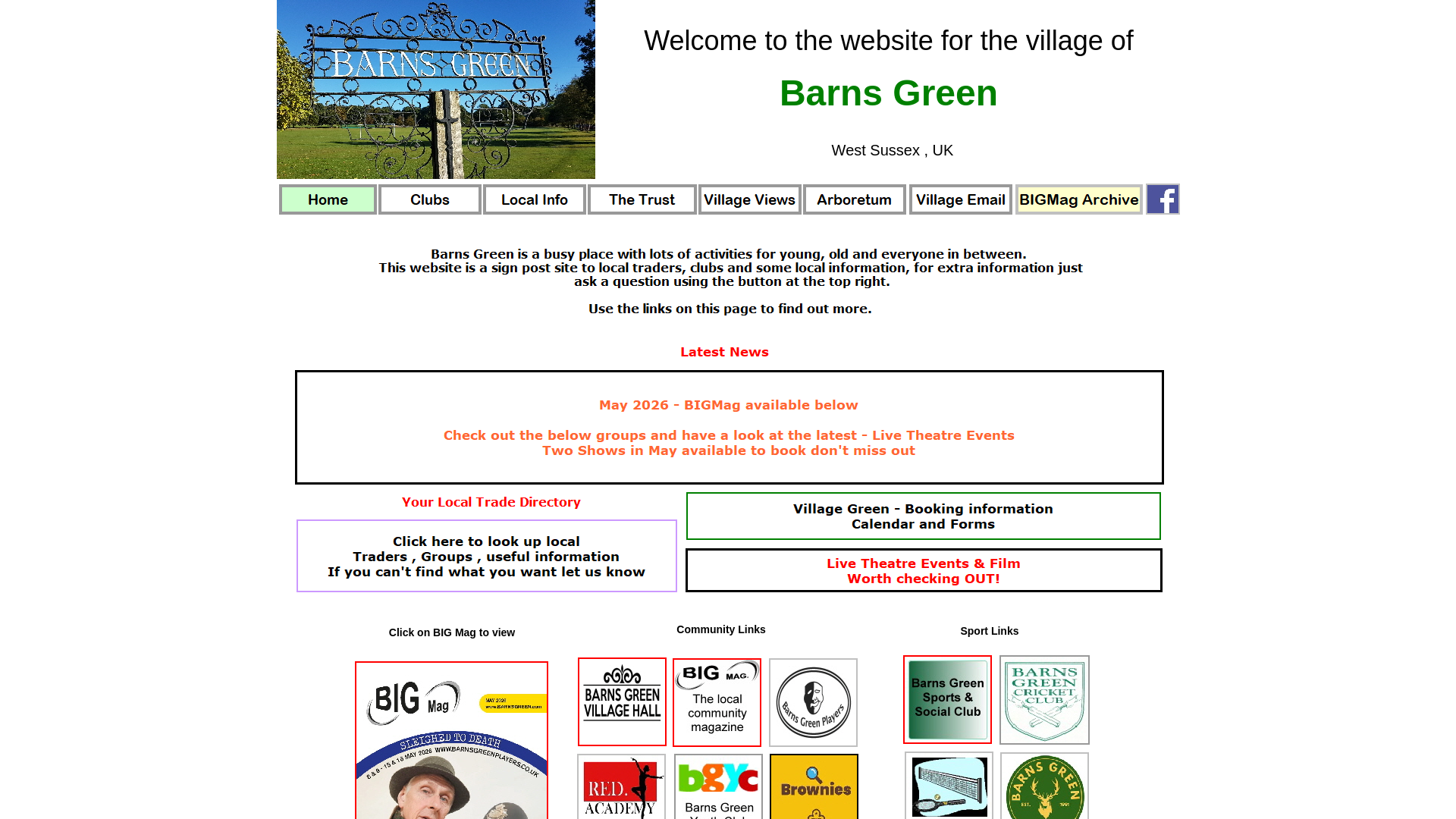 Website screenshot