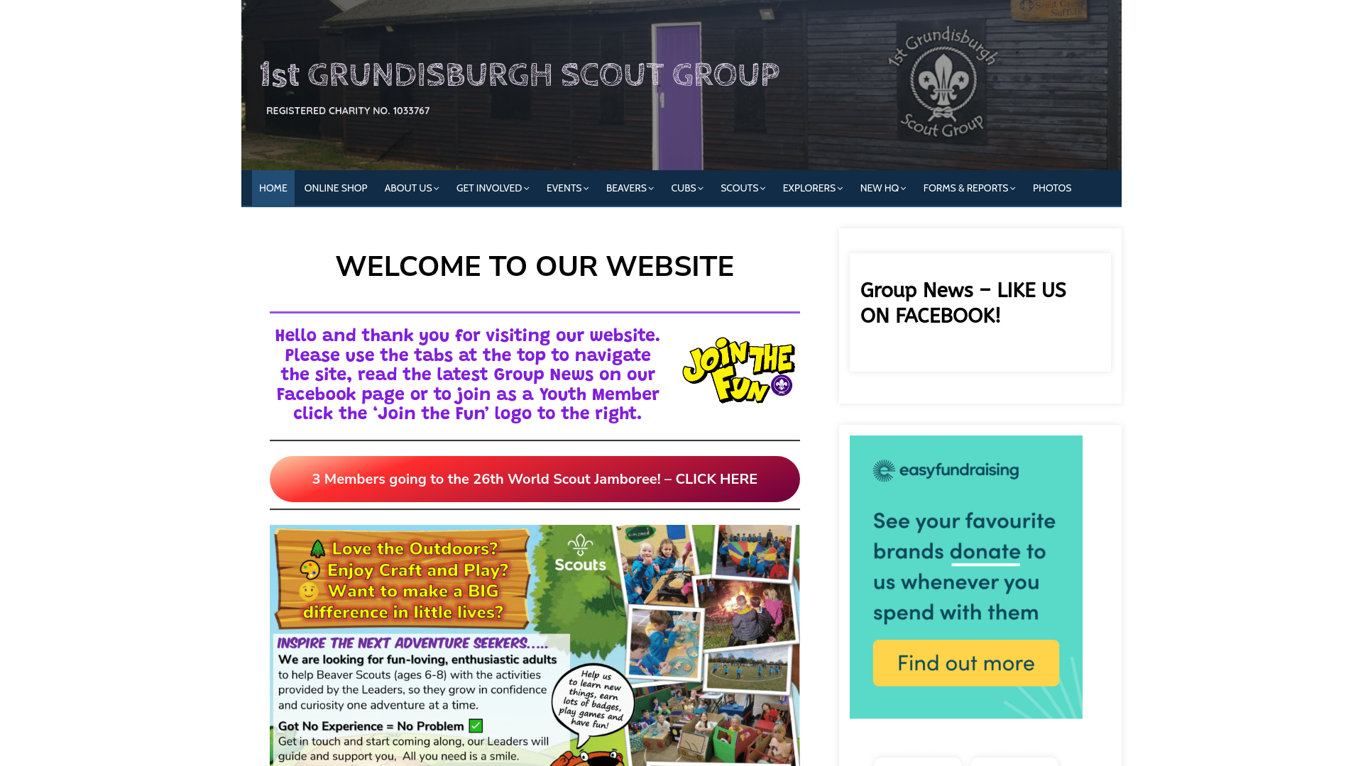 Website screenshot