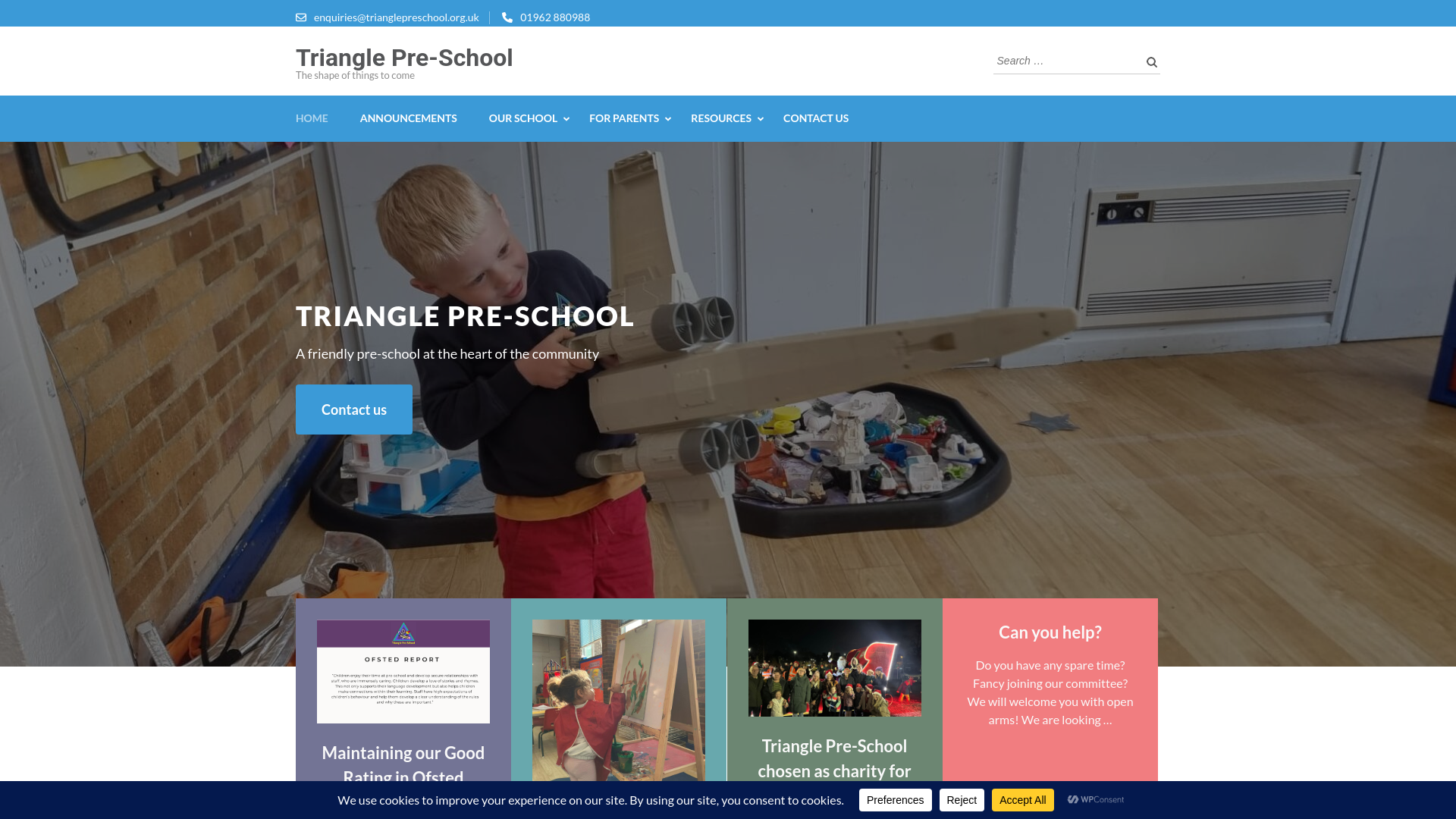 Website screenshot