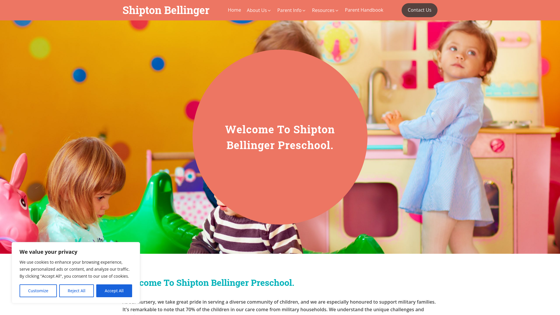 Website screenshot