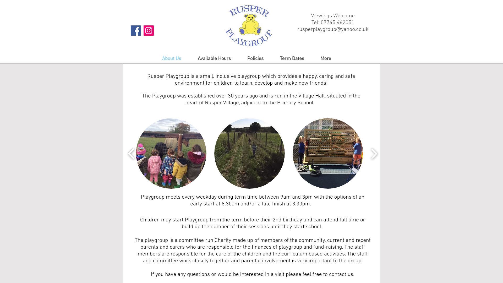 Website screenshot