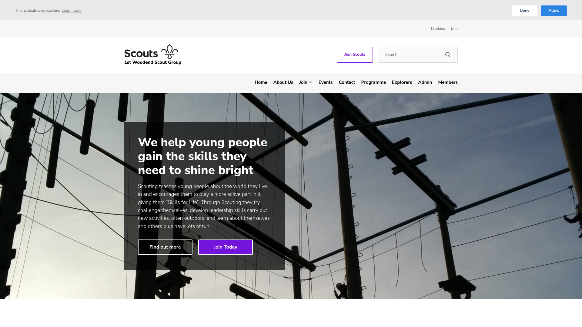Website screenshot