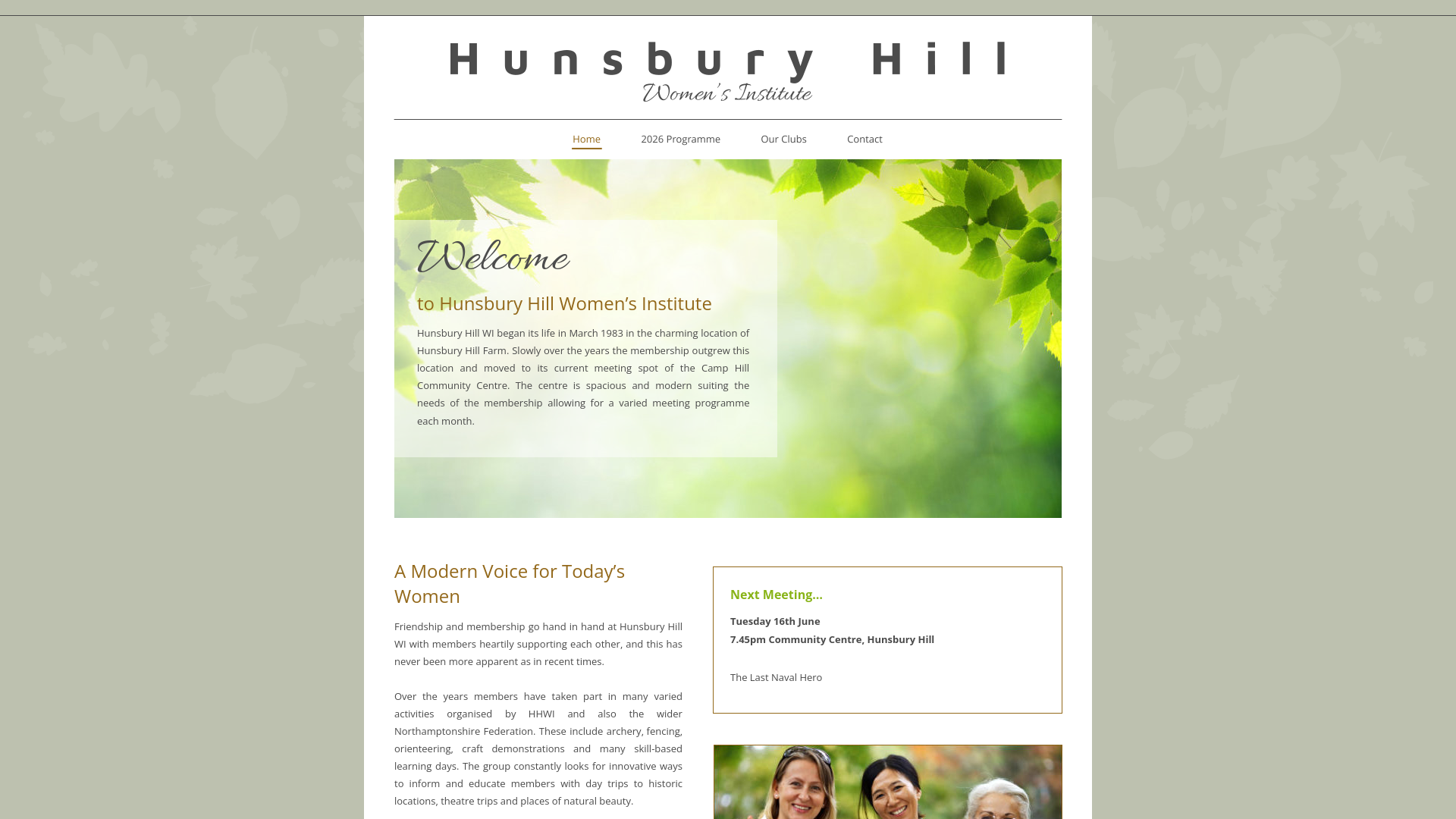 Website screenshot