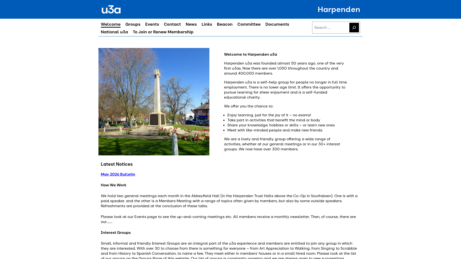 Website screenshot