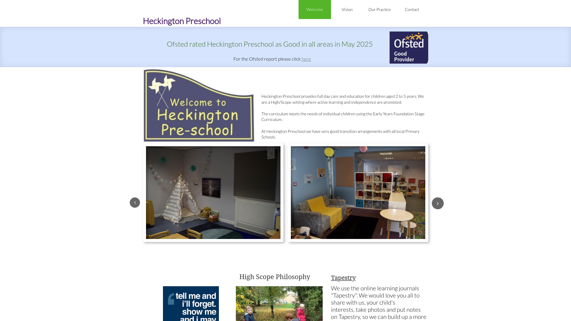 Website screenshot