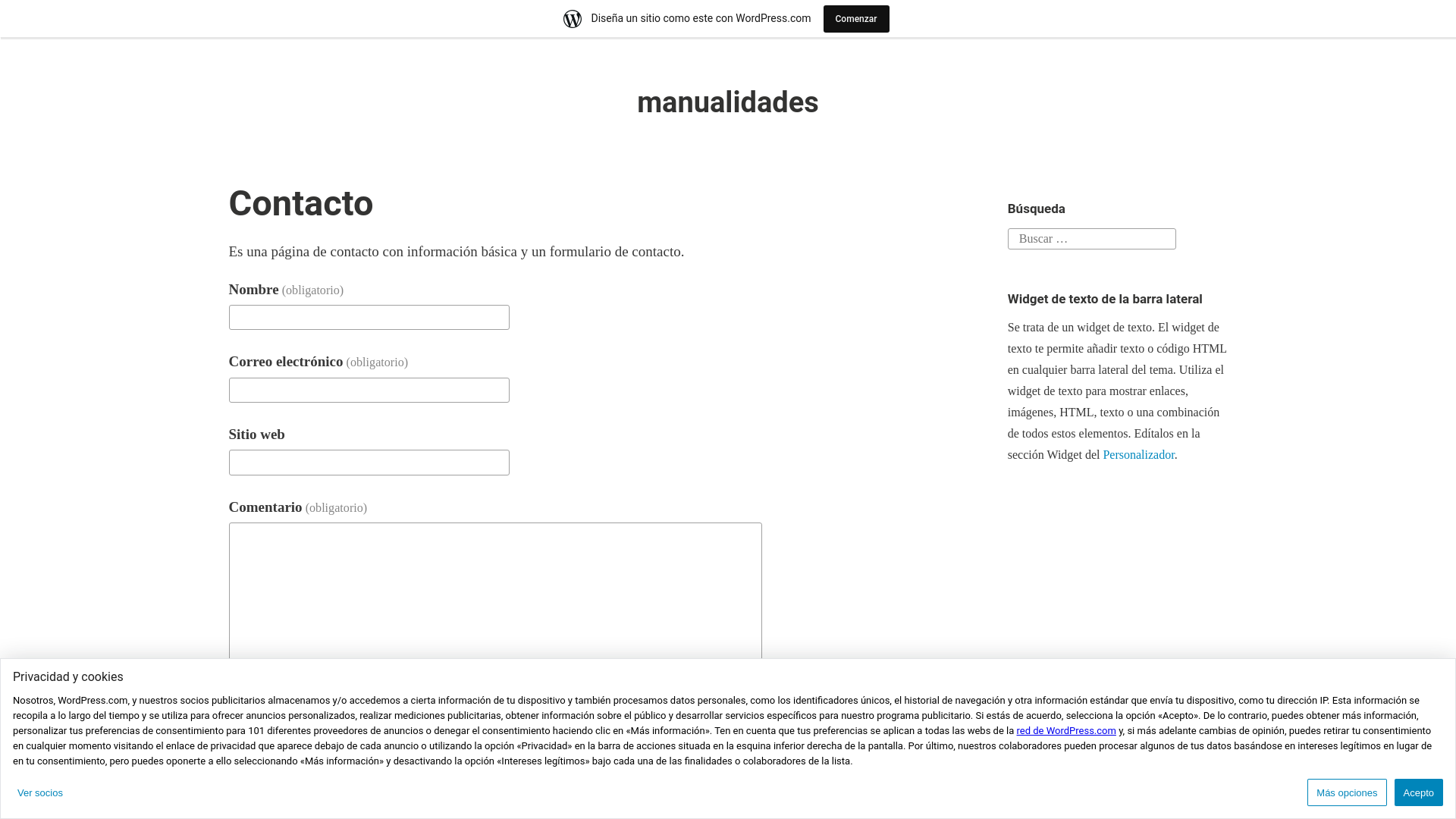 Website screenshot
