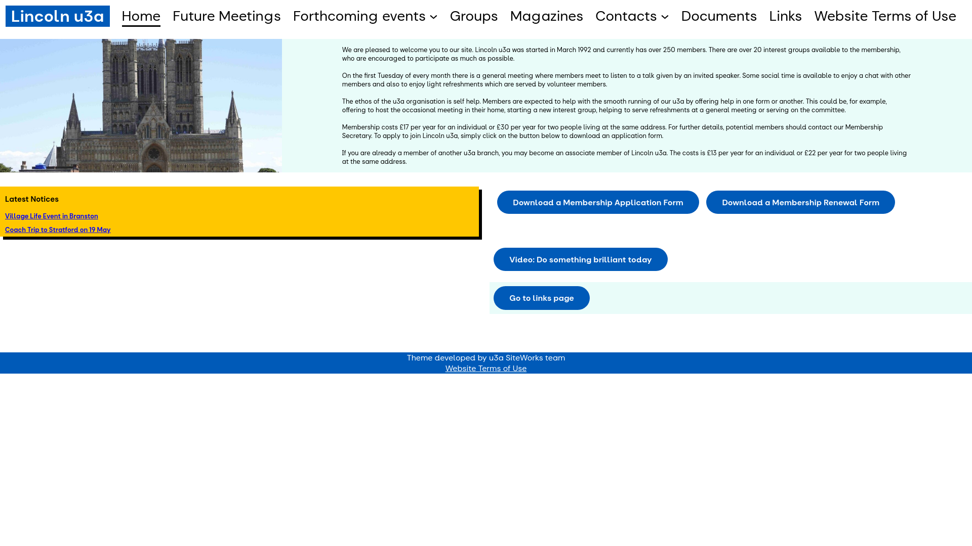 Website screenshot