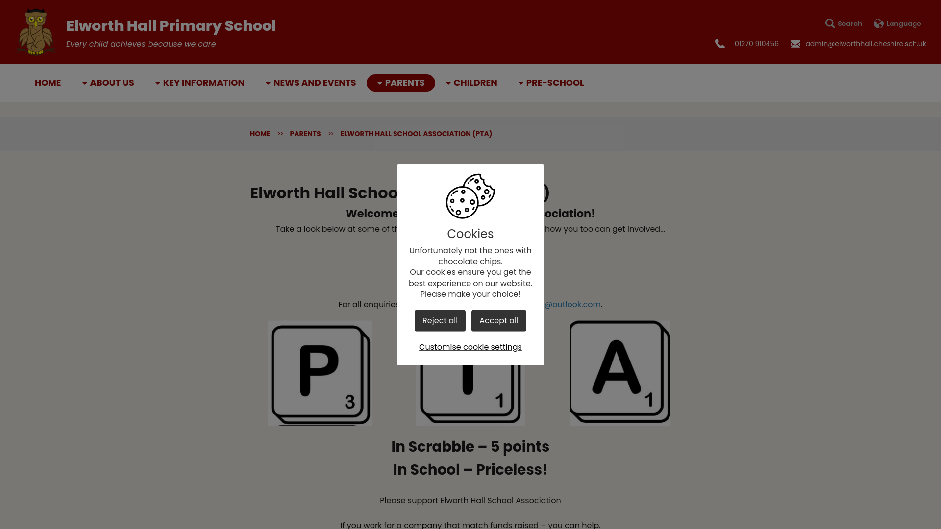 Website screenshot