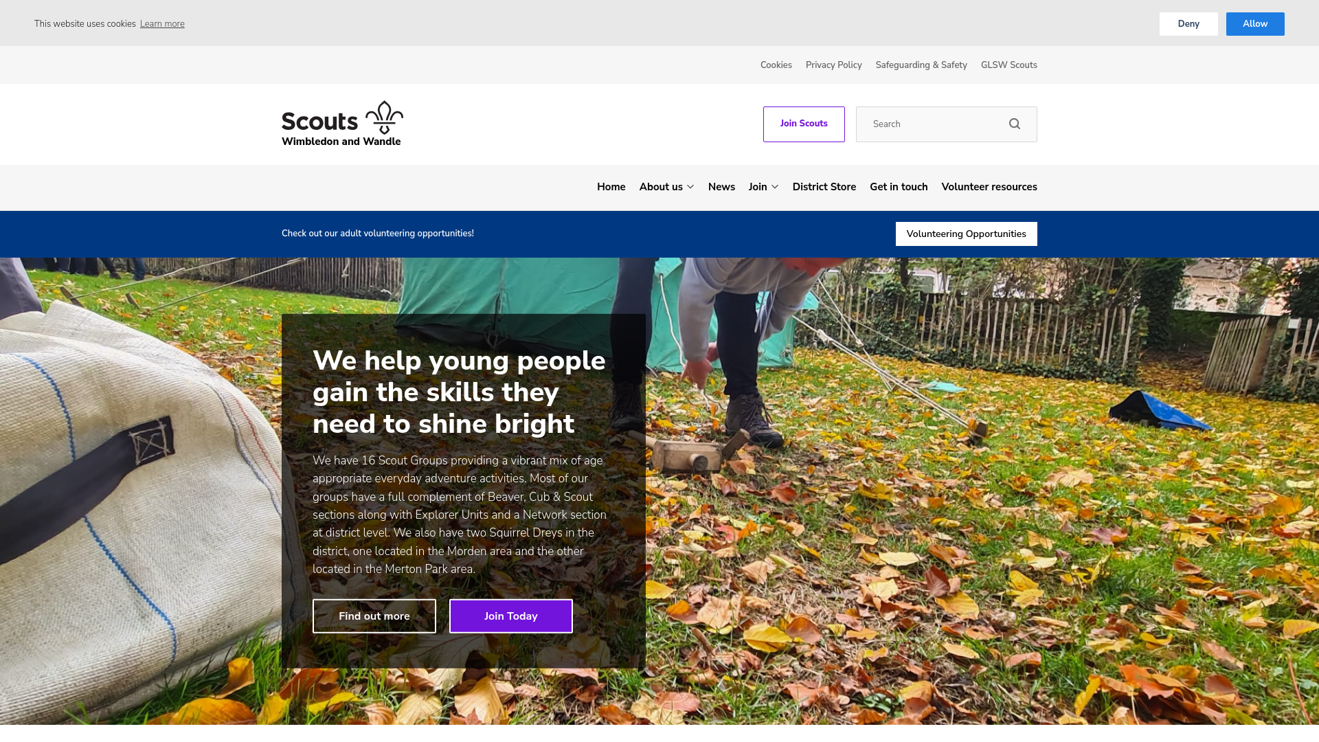 Website screenshot