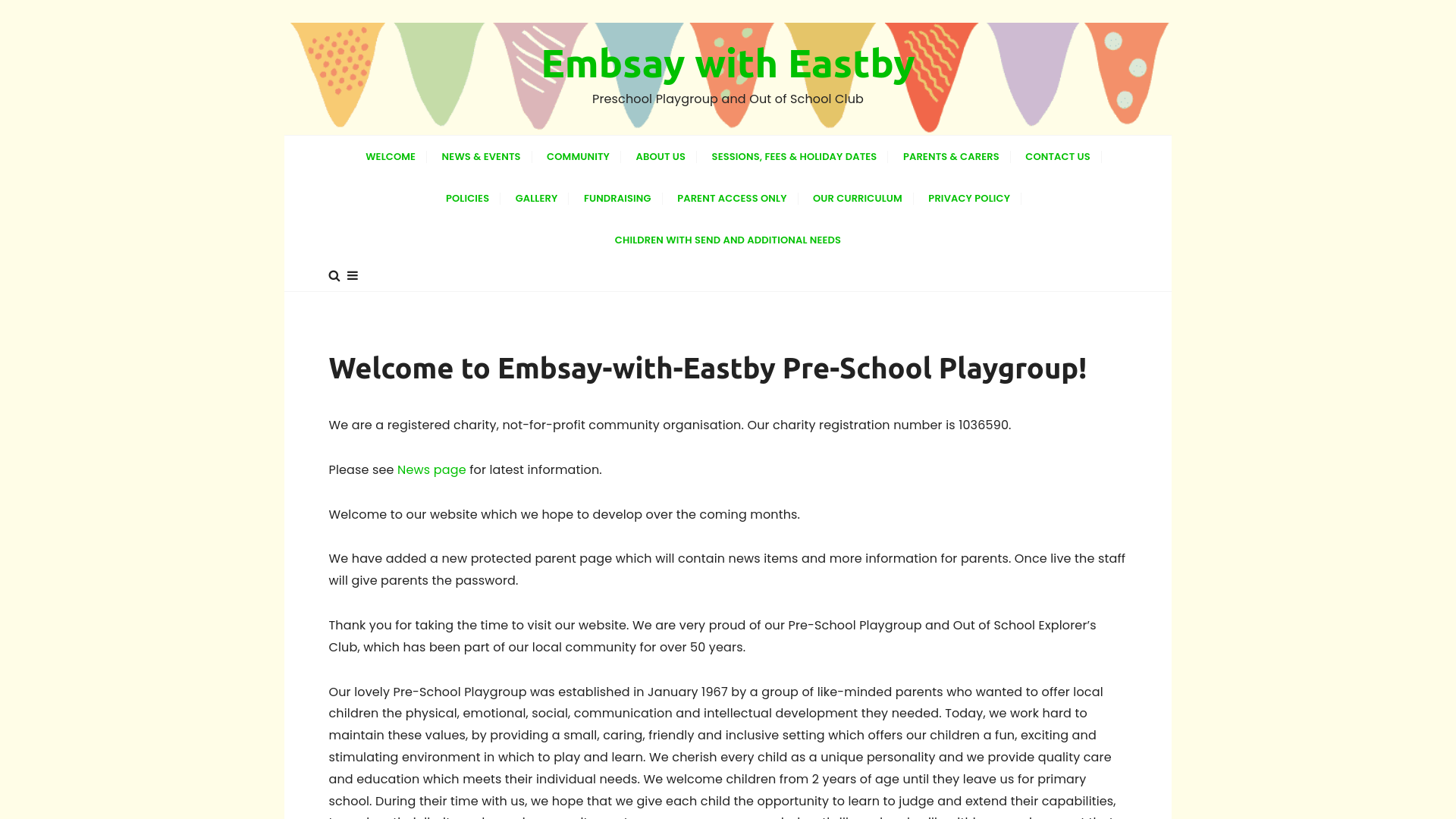 Website screenshot