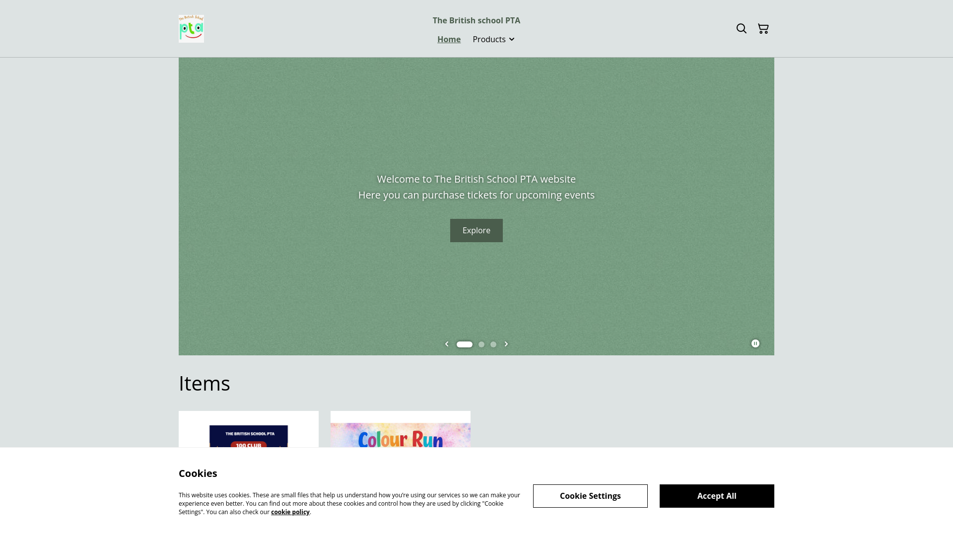 Website screenshot