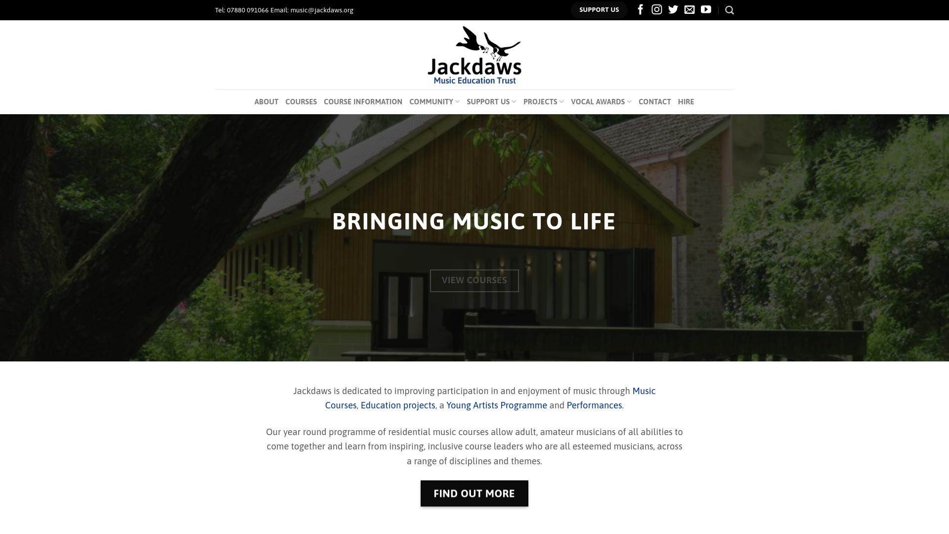 Website screenshot