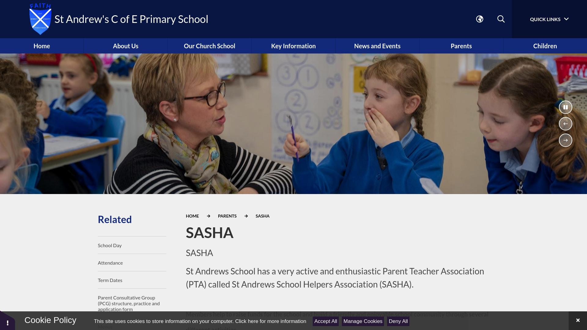 Website screenshot