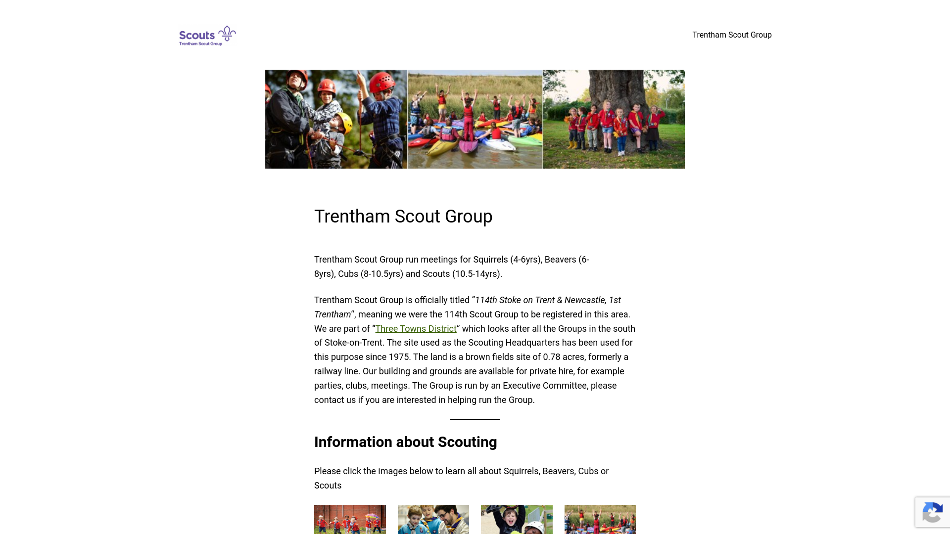 Website screenshot