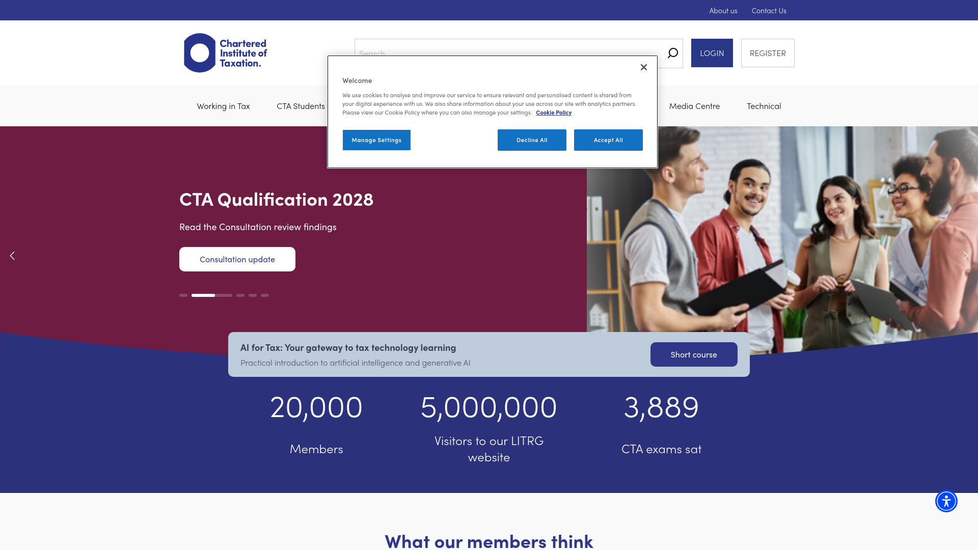 Website screenshot