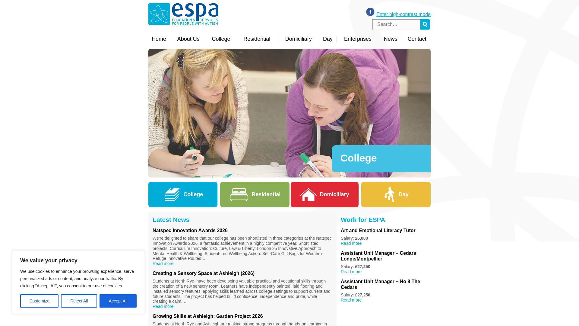 Website screenshot