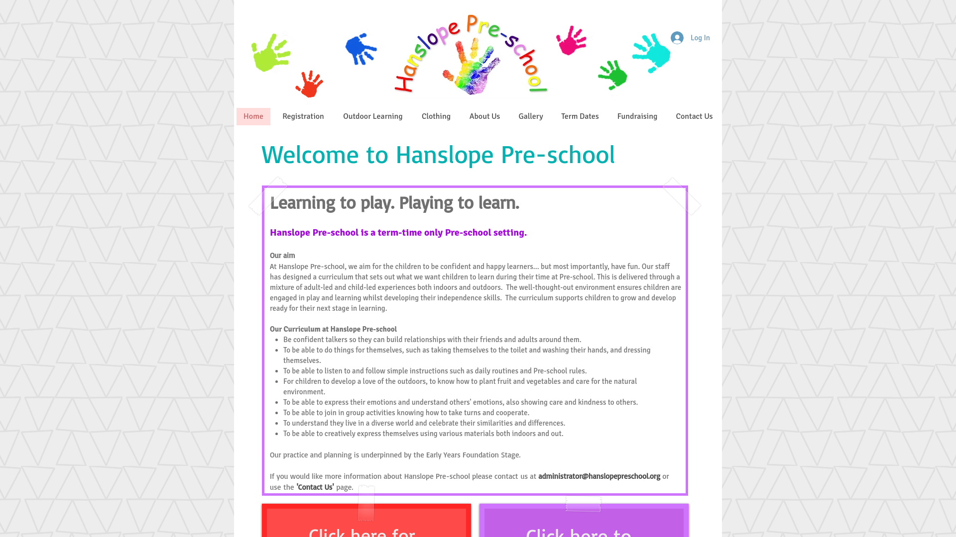 Website screenshot