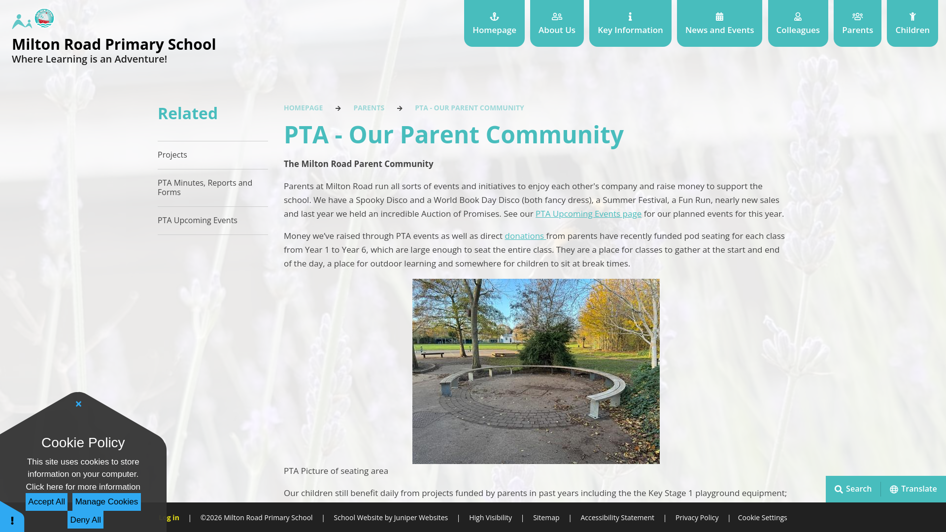 Website screenshot