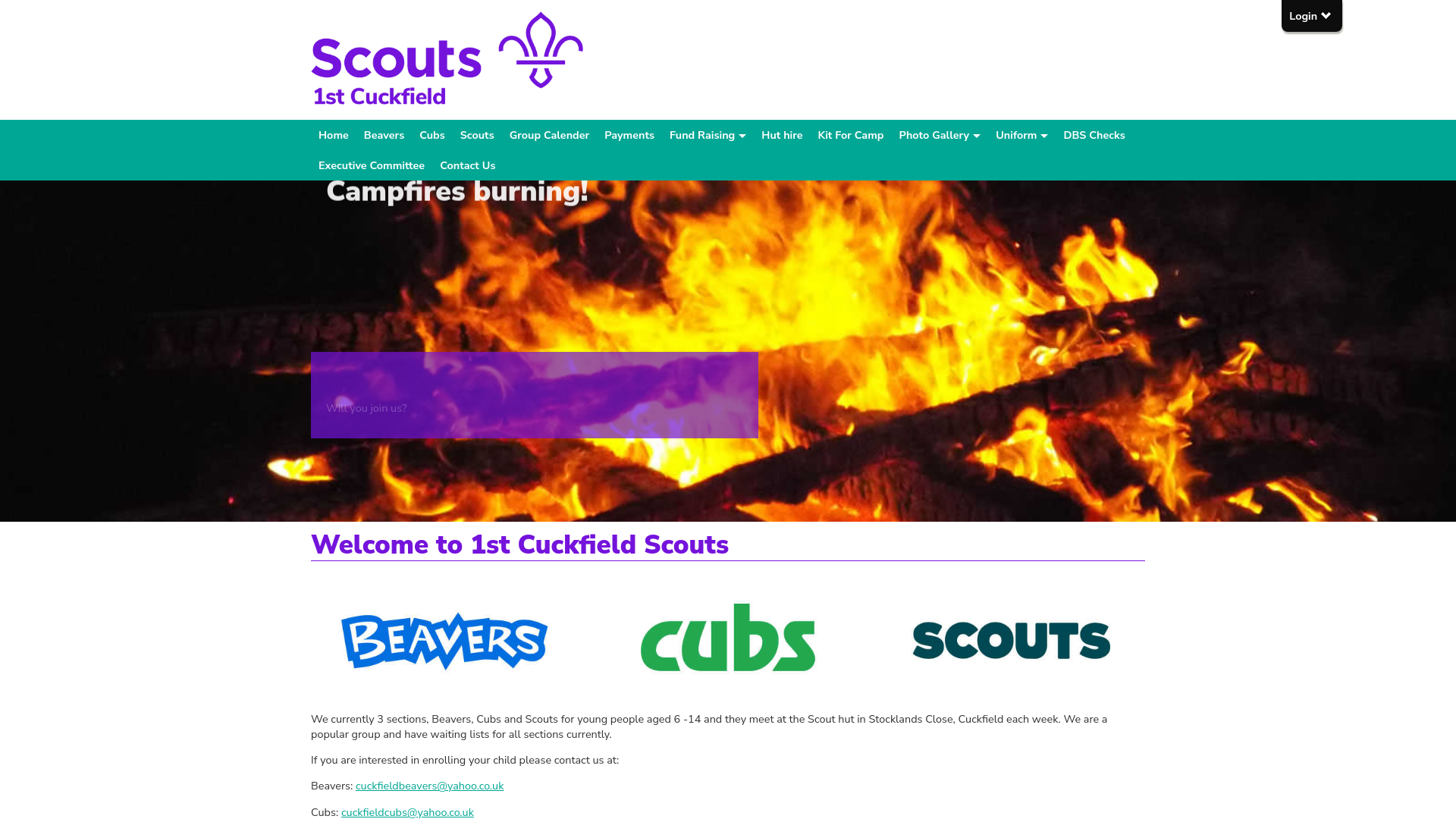 Website screenshot