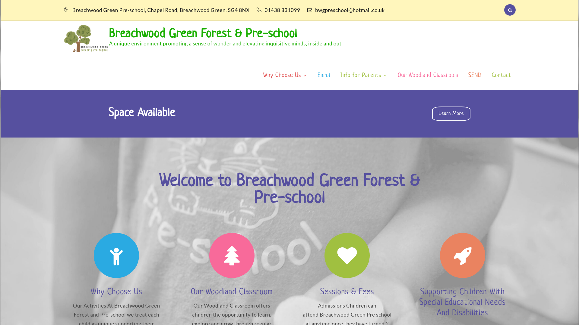 Website screenshot