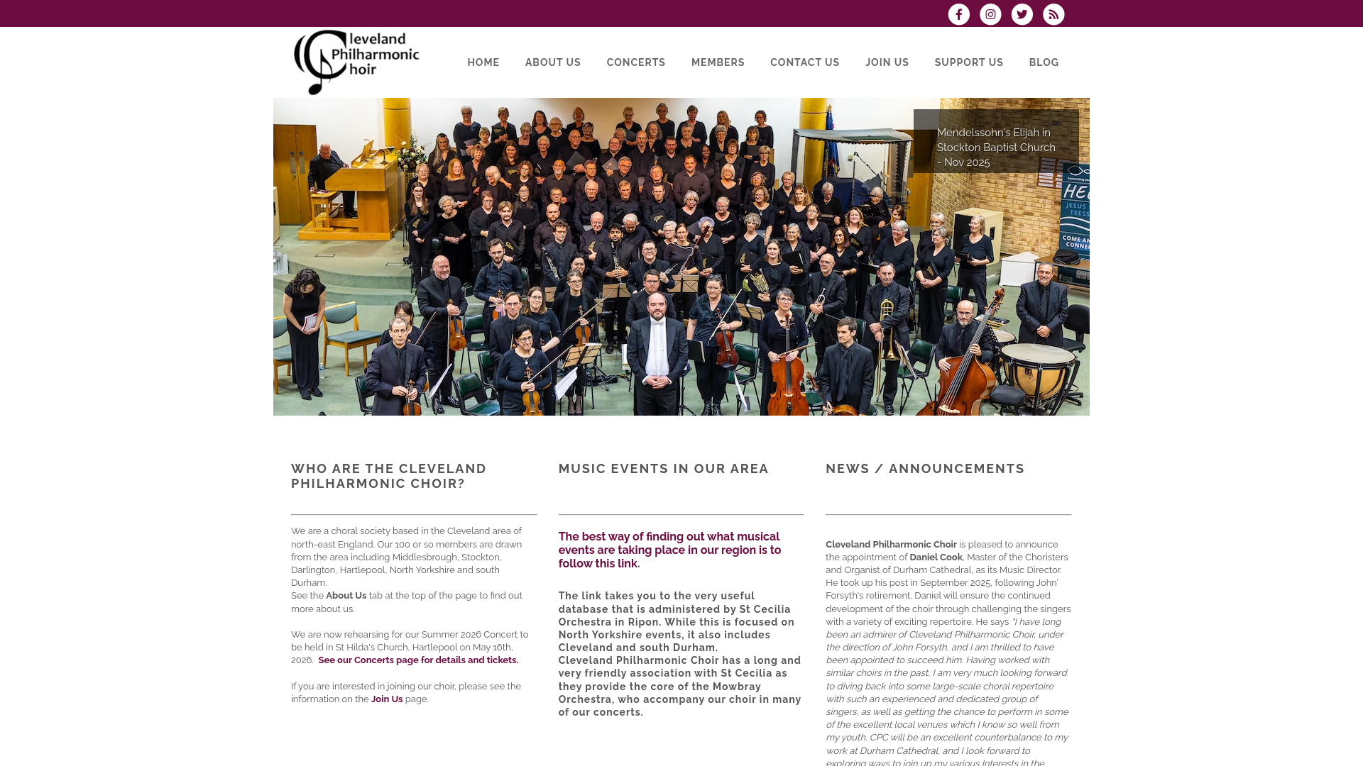 Website screenshot