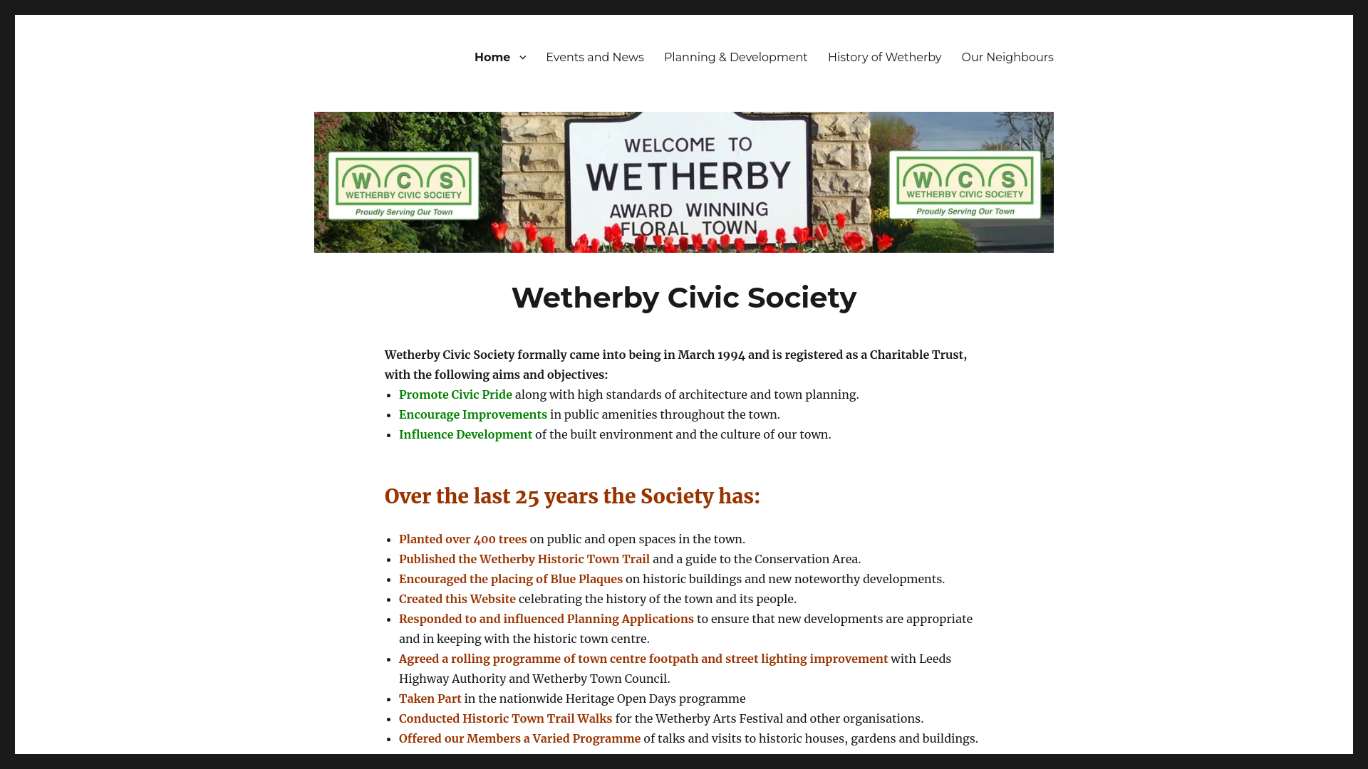 Website screenshot
