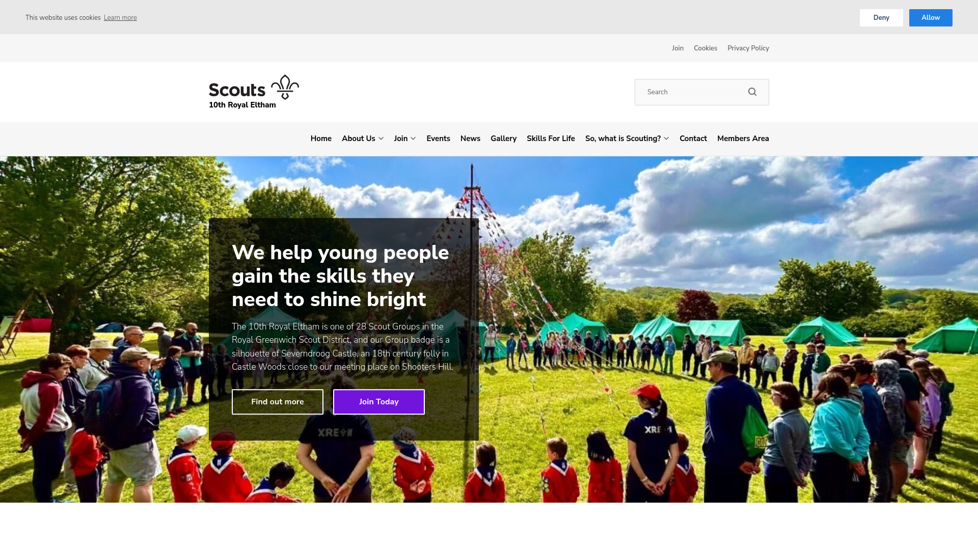 Website screenshot