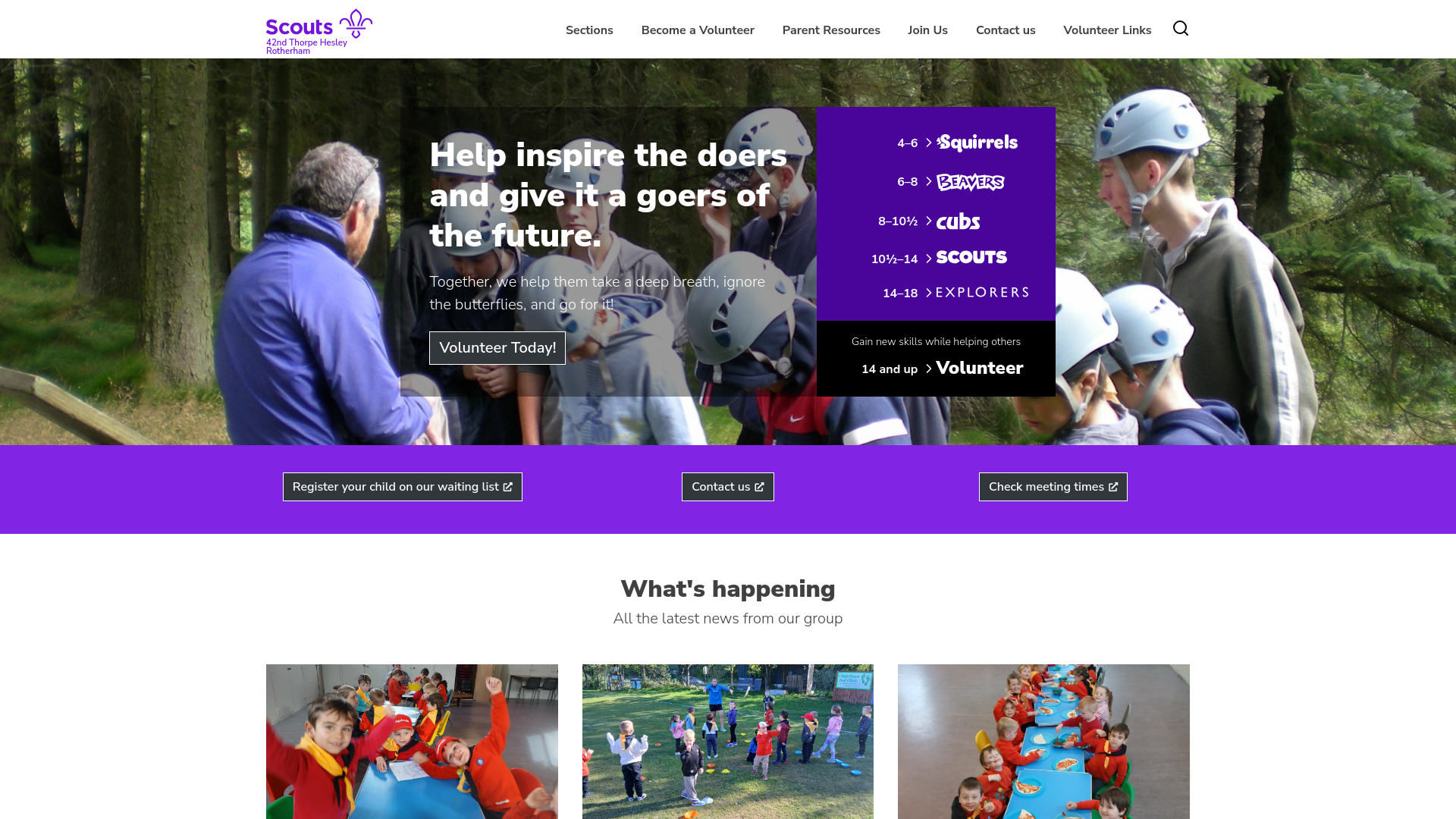 Website screenshot