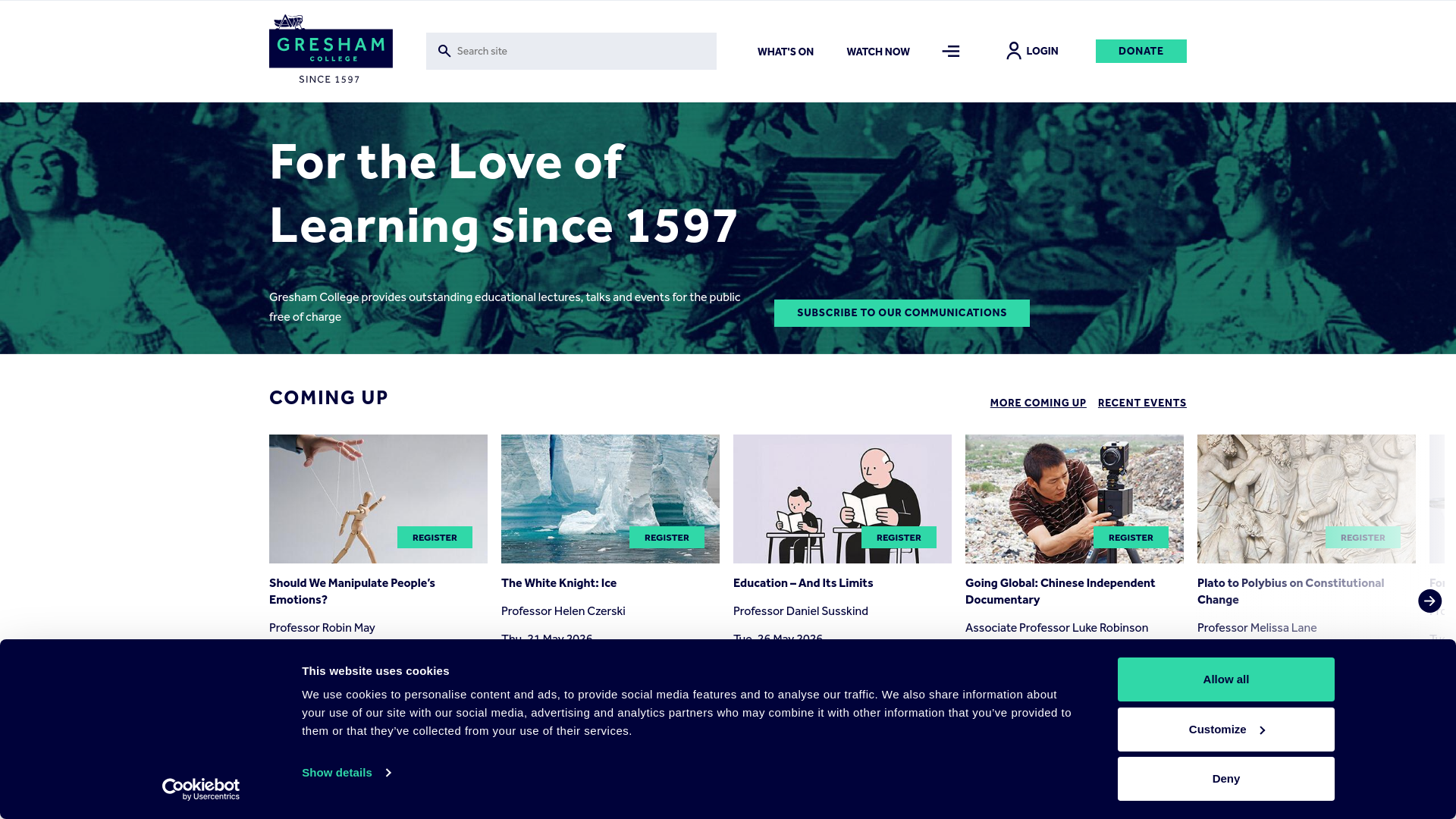 Website screenshot