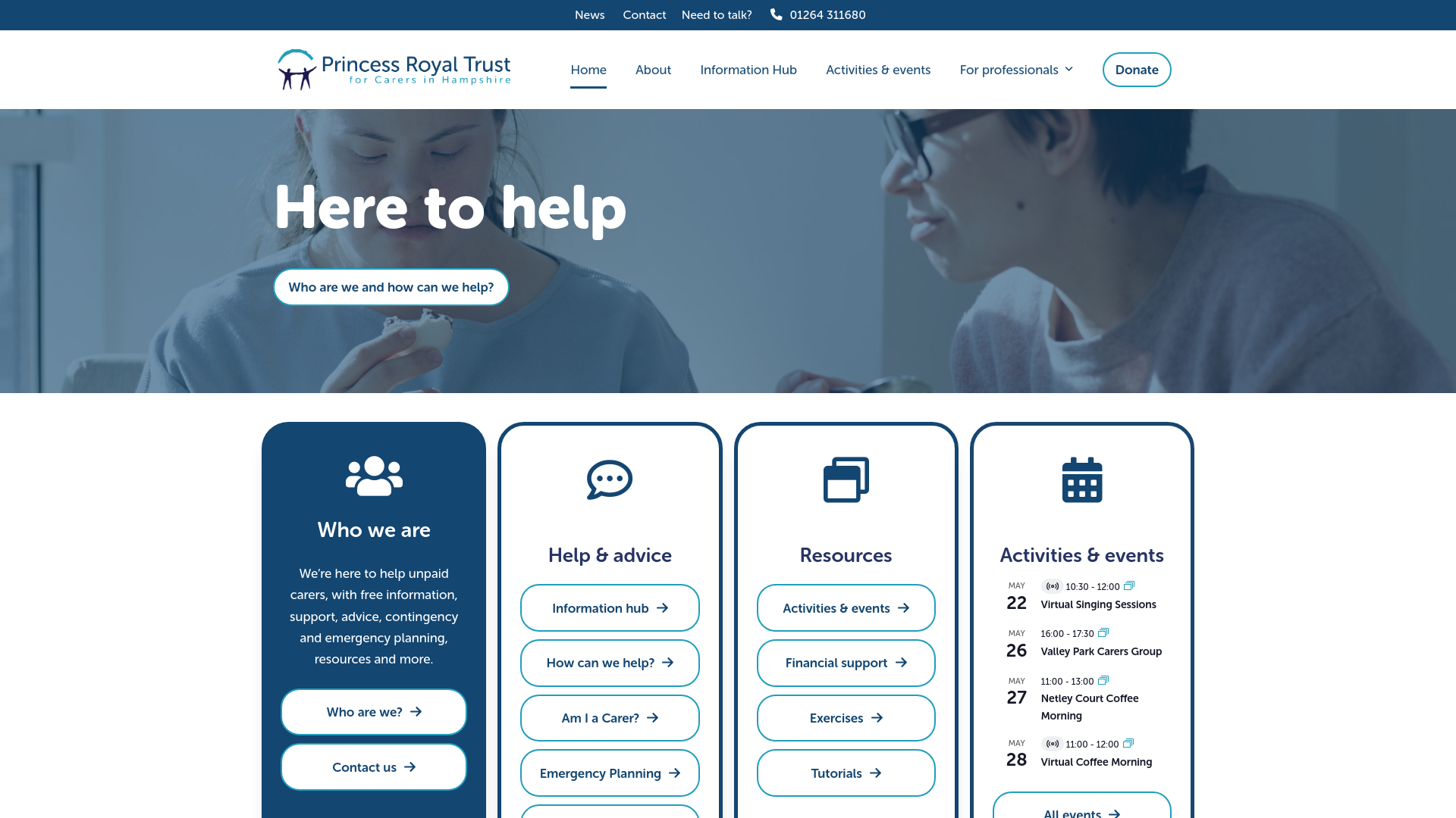 Website screenshot