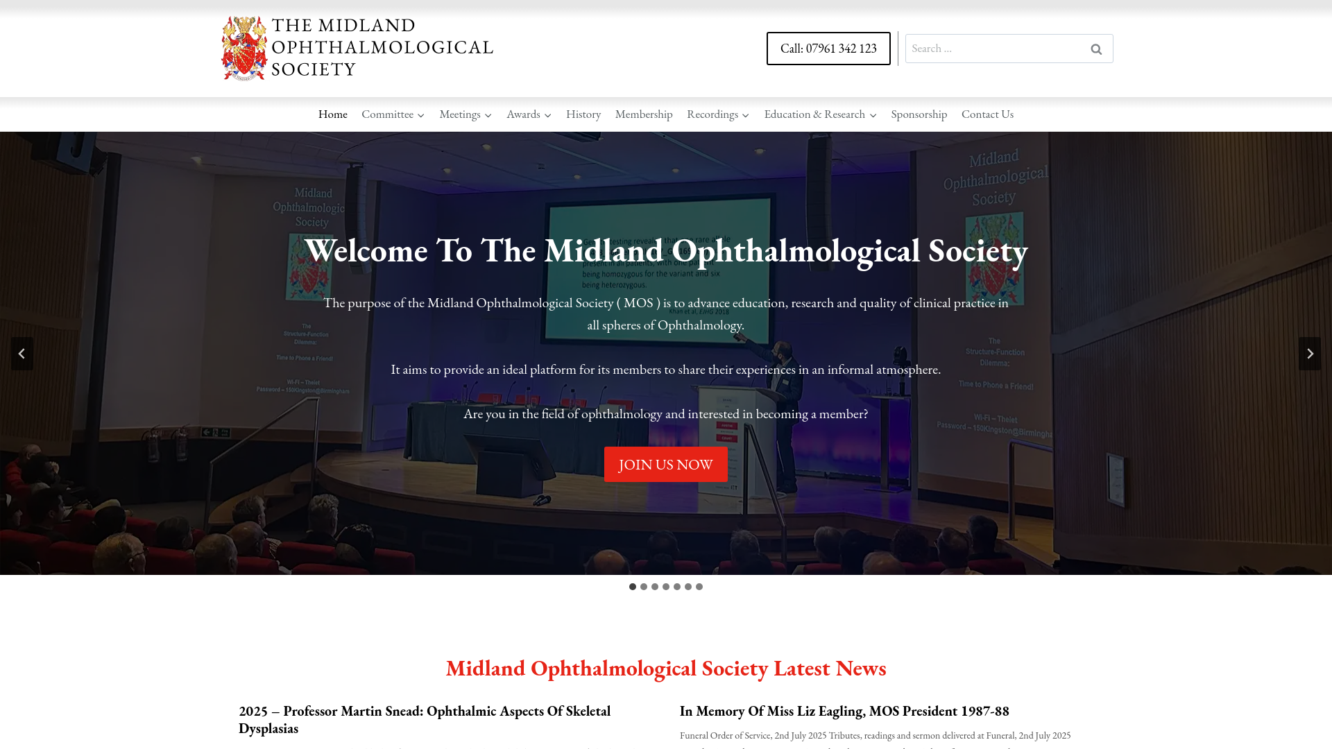 Website screenshot