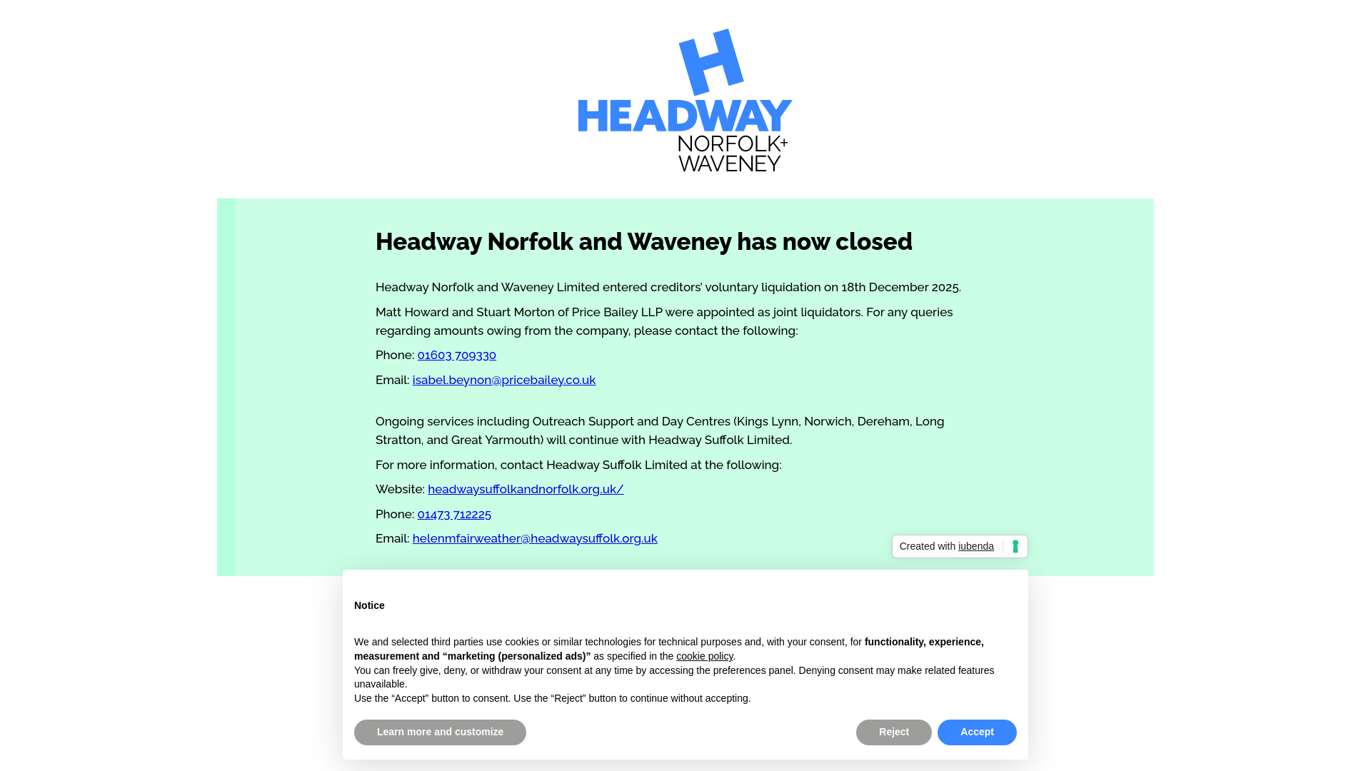 Website screenshot