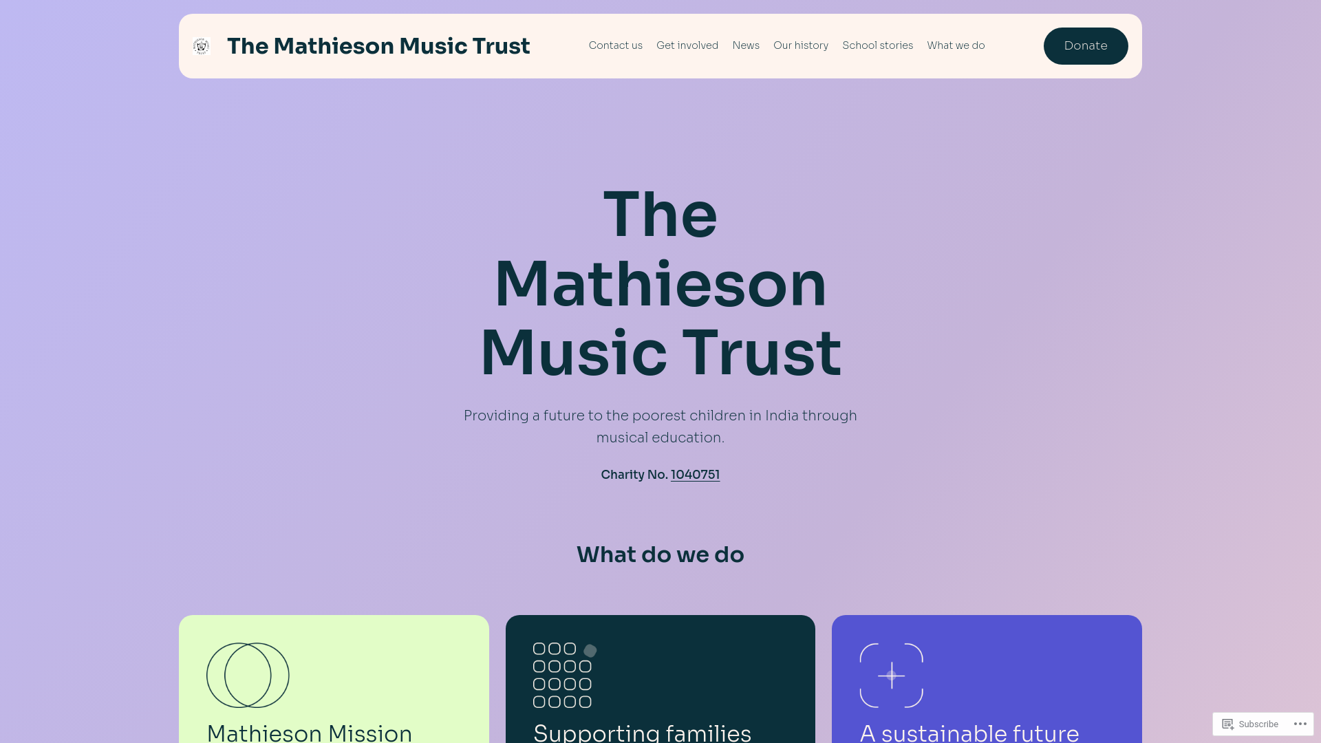 Website screenshot